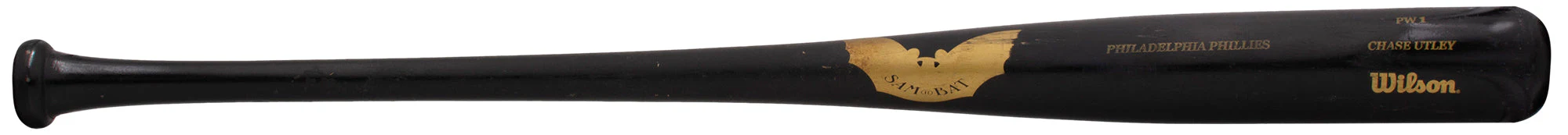 Chase Utley 2005 Season Philadelphia Phillies Game Used Sam Bat Baseball Bat PSA