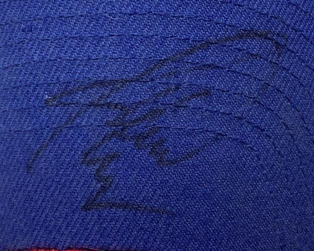 Chase Utley Jamie Moyer Signed Philadelphia Phillies Adjustable Hat JSA - Image 3