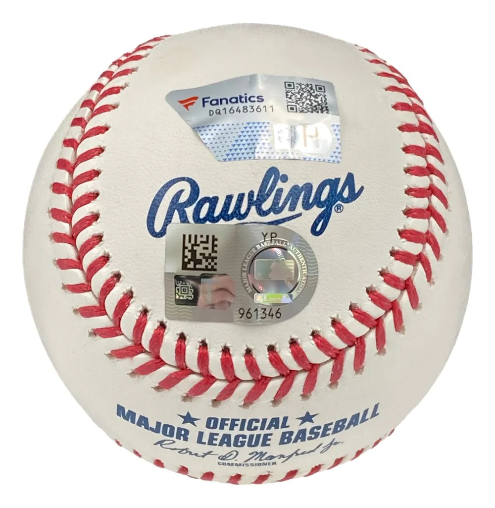 Chase Utley Philadelphia Phillies Signed Official MLB Baseball Fanatics w/ Case - Image 2