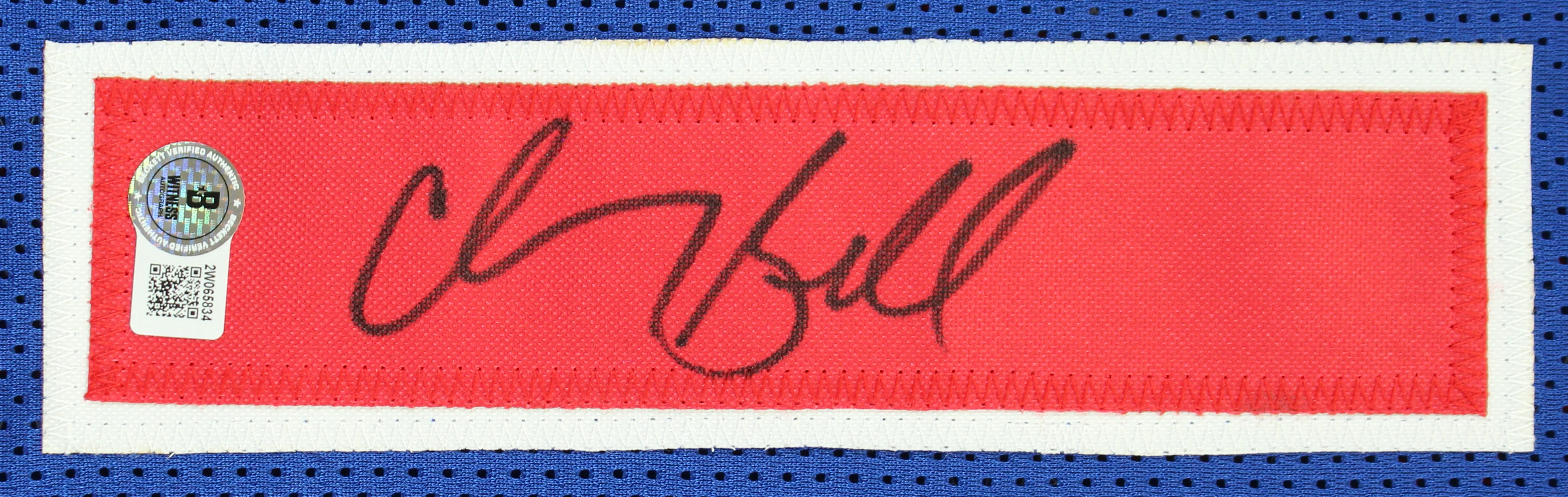 Chauncey Billups Authentic Signed Blue Pro Style Jersey BAS Witnessed - Image 3