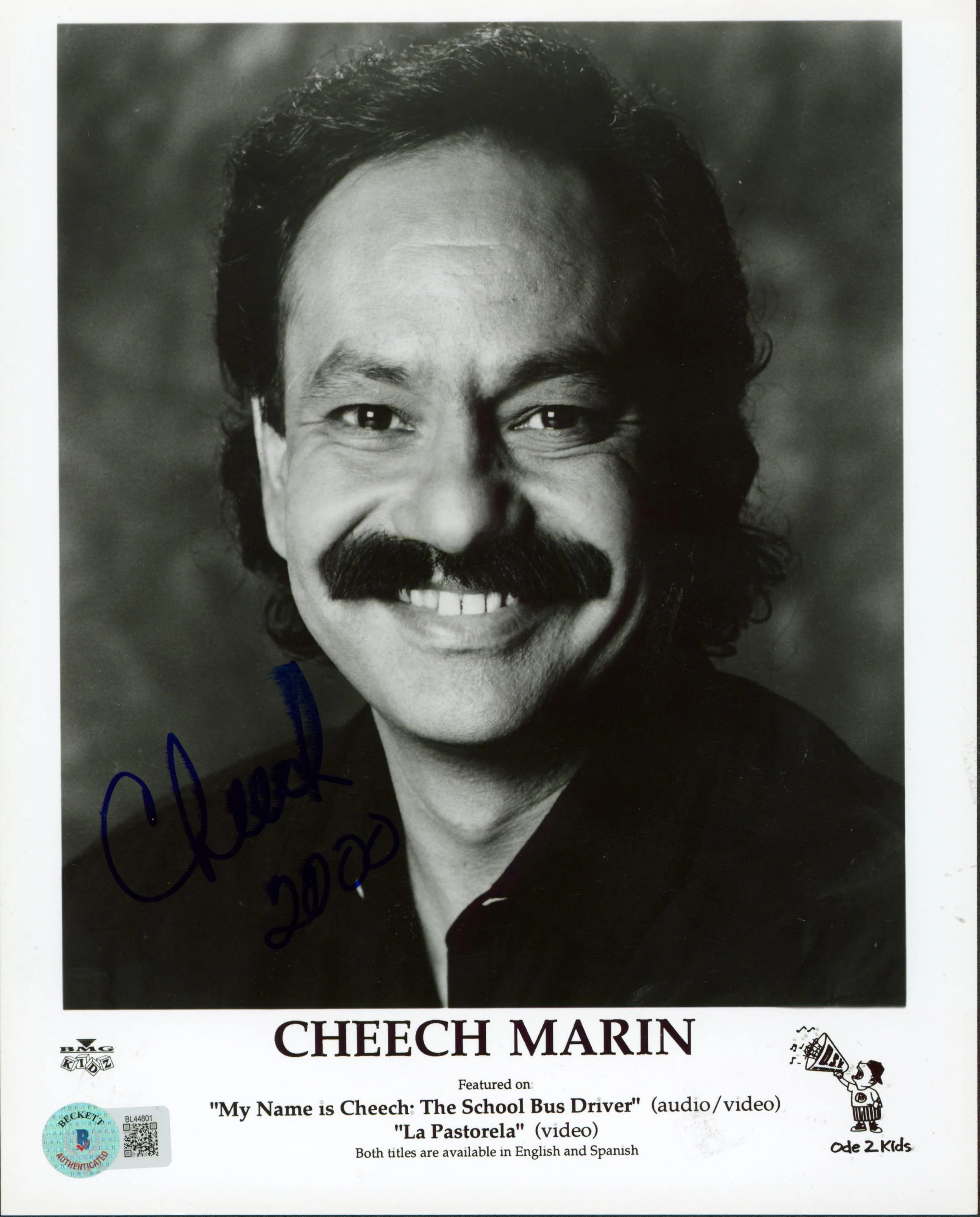 Cheech Marin Cheech & Chong Authentic Signed 8x10 Photo Autographed BAS #BL44801 - Image 2
