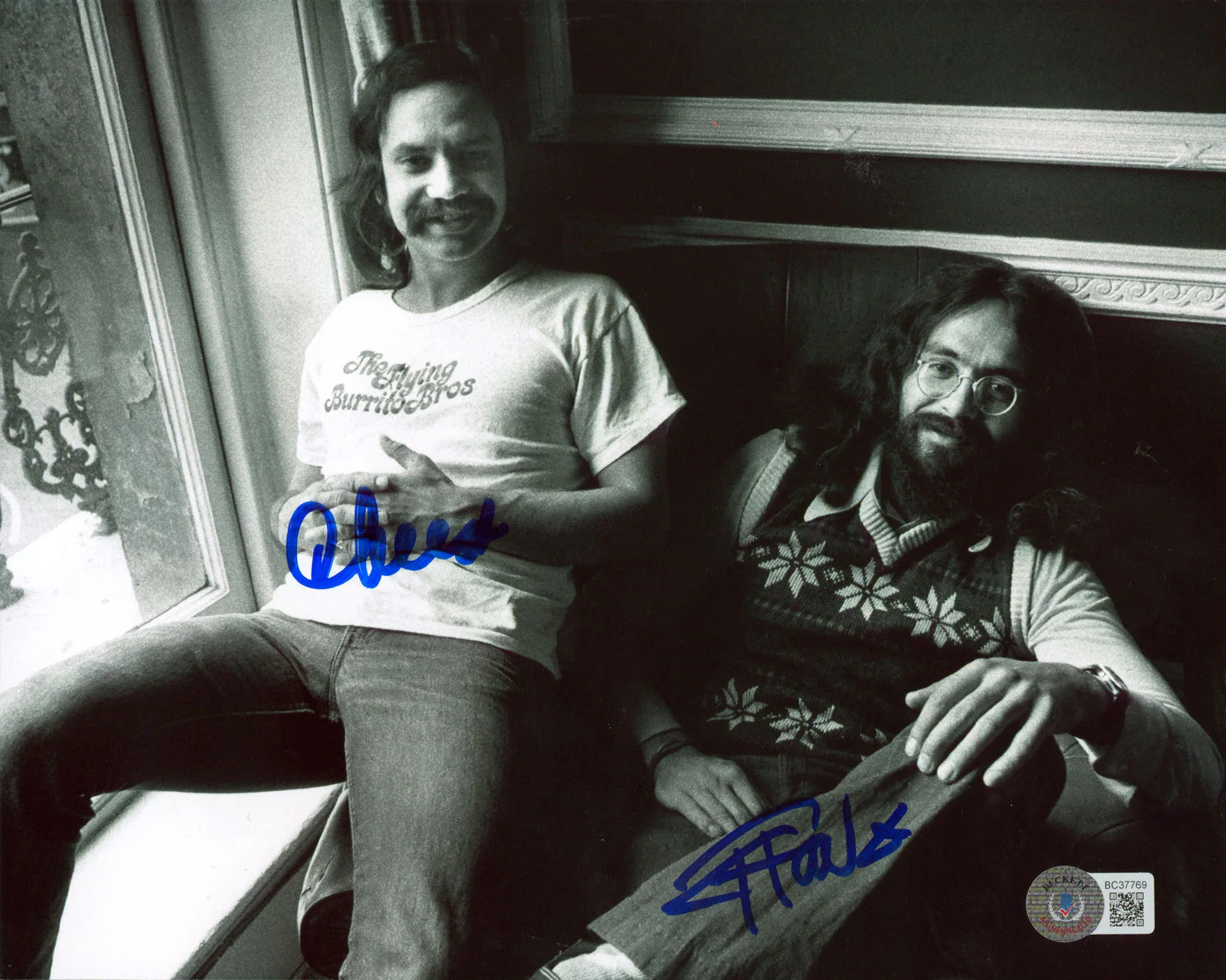 Cheech Marin & Tommy Chong Up in Smoke Authentic Signed 8x10 Photo BAS 15 - Image 2