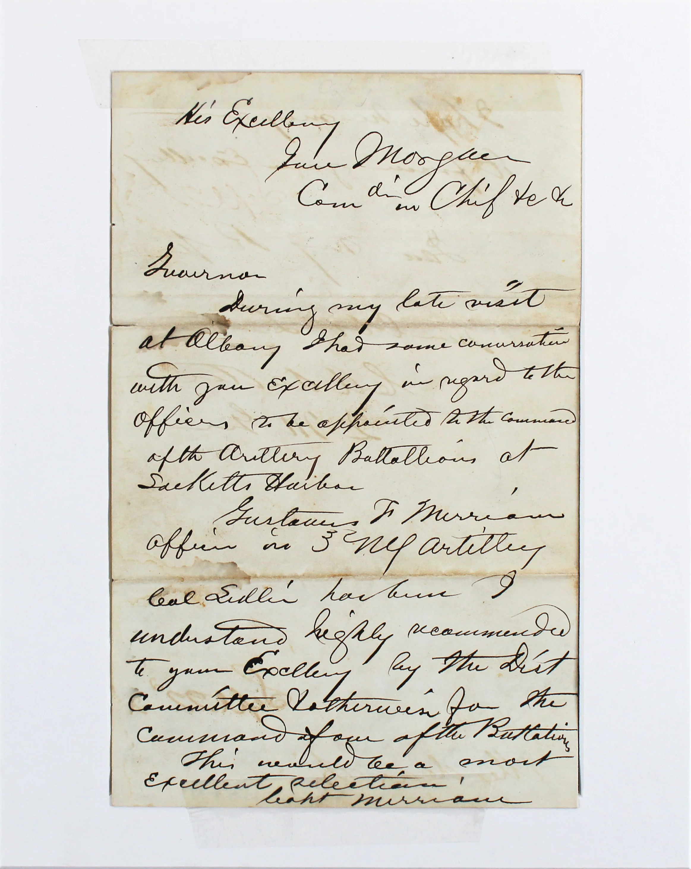 Chester A. Arthur Signed & Matted 5.5x8.25 1862 Handwritten Letter BAS #AB14650 - Image 4