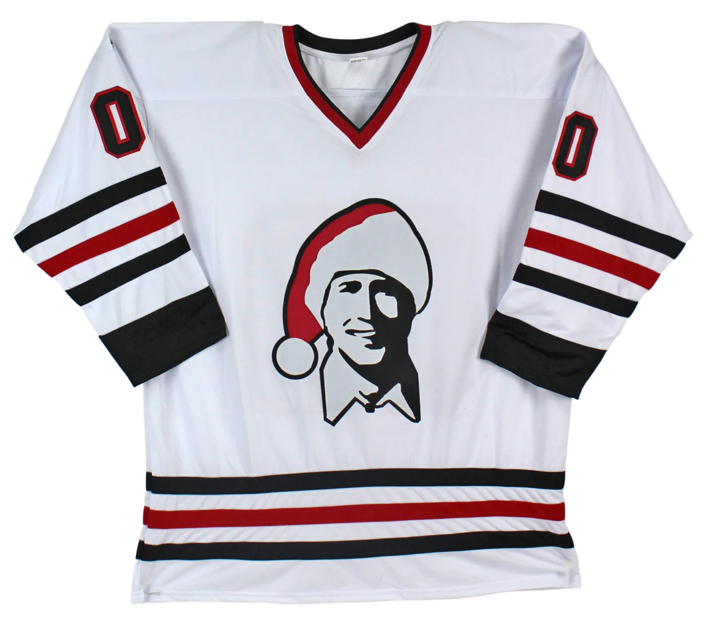Chevy "C.G" Ty Chase Christmas Vacation Signed Santa Clark Jersey BAS Wit - Image 4