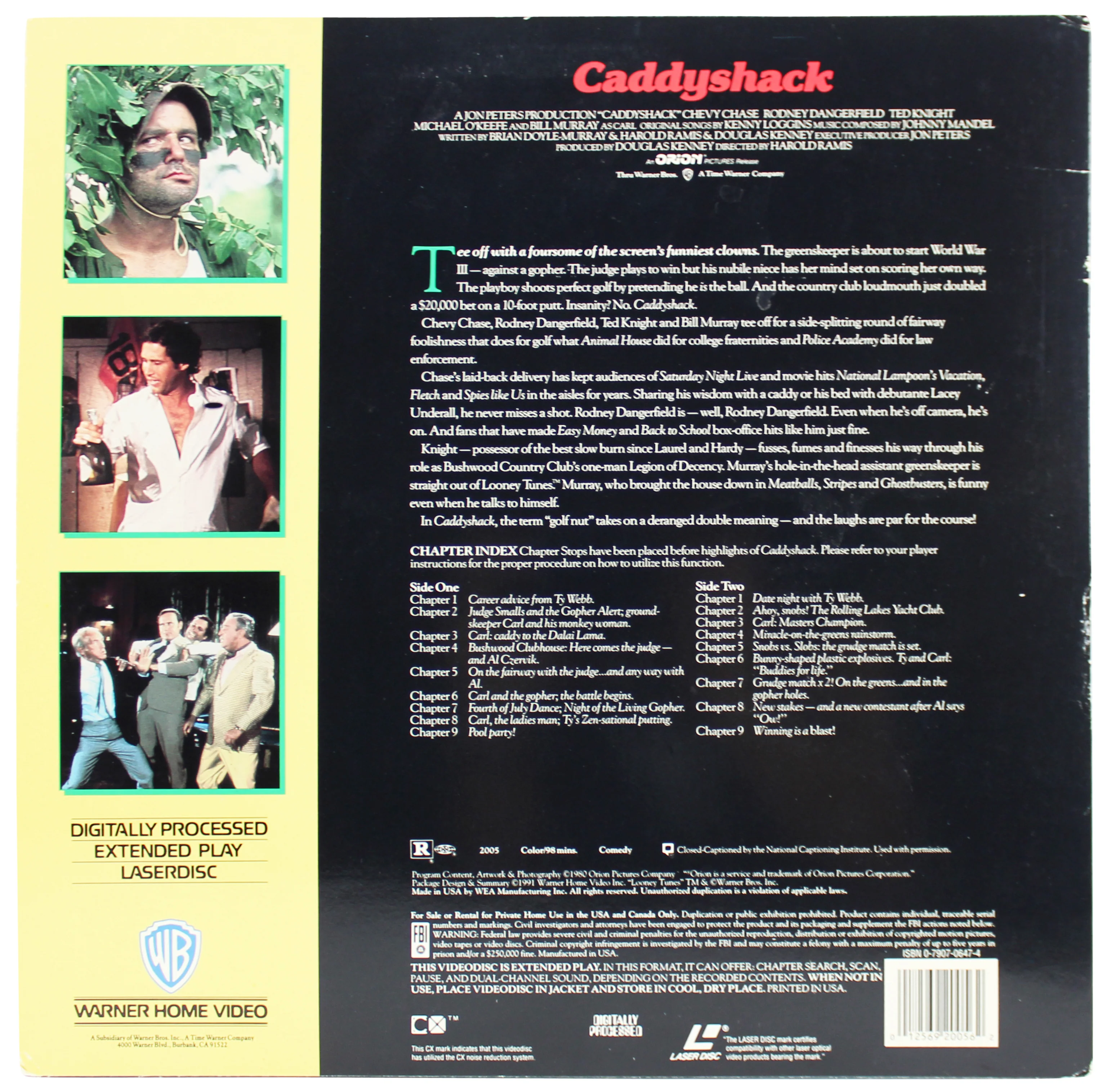 Chevy Chase Authentic Signed Caddyshack Laser Disc Cover w/Disc BAS Wit #M54599 - Image 4