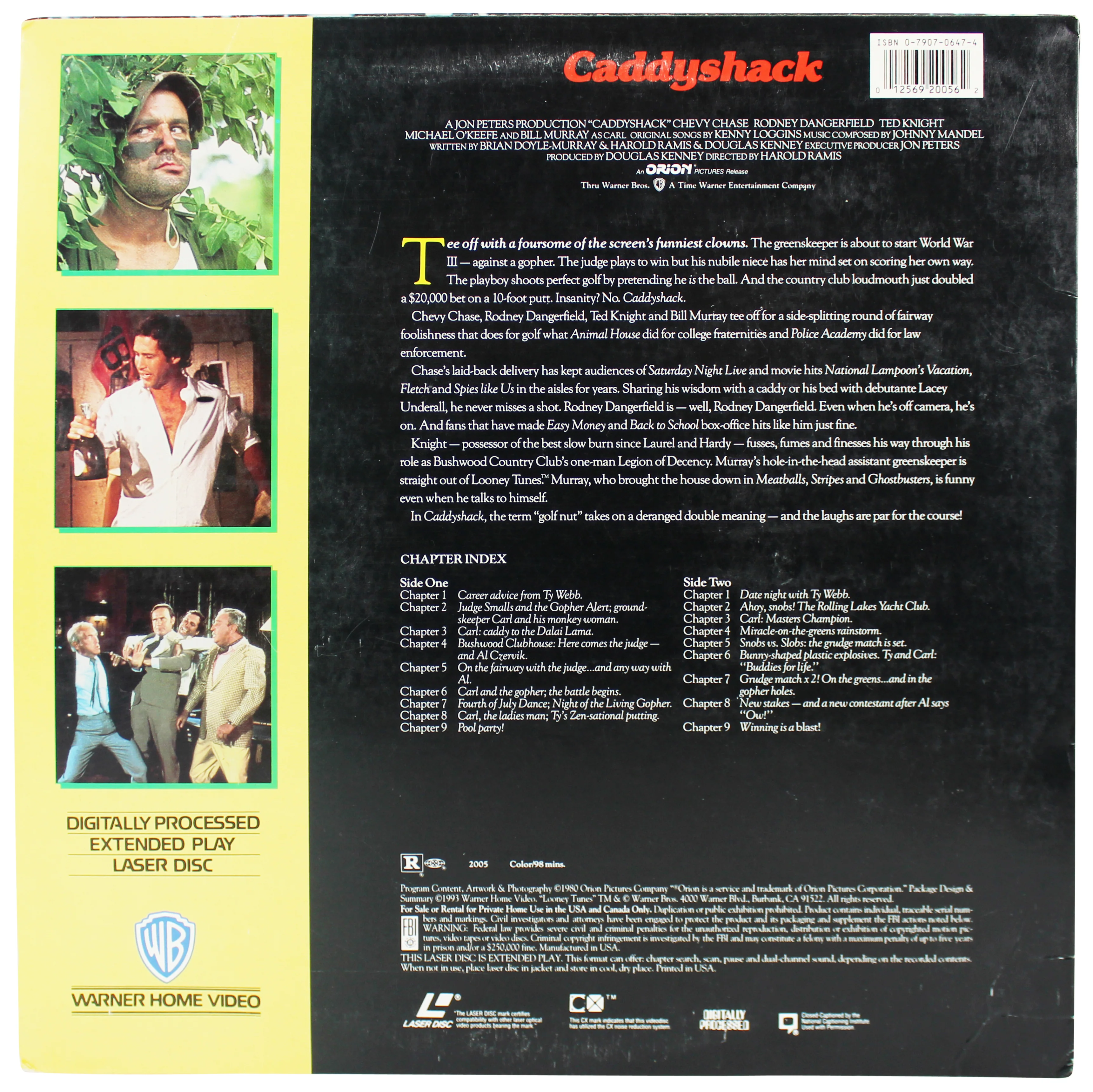 Chevy Chase Authentic Signed Caddyshack Laser Disc Cover w/Disc BAS Wit #M54600 - Image 4