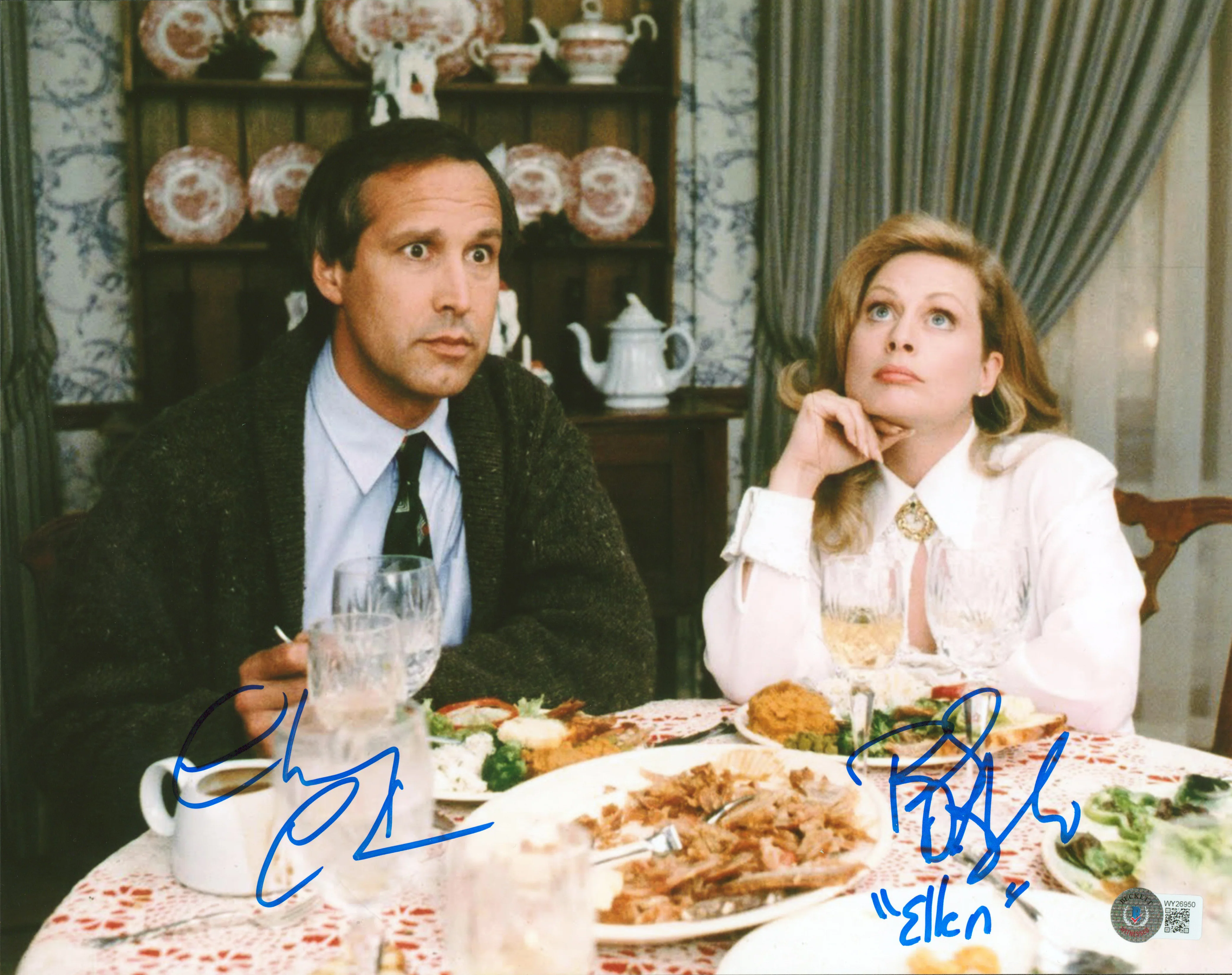 Chevy Chase & Beverly D'Angelo Christmas Vacation Signed 11x14 Photo BAS WZ26950 - Image 2