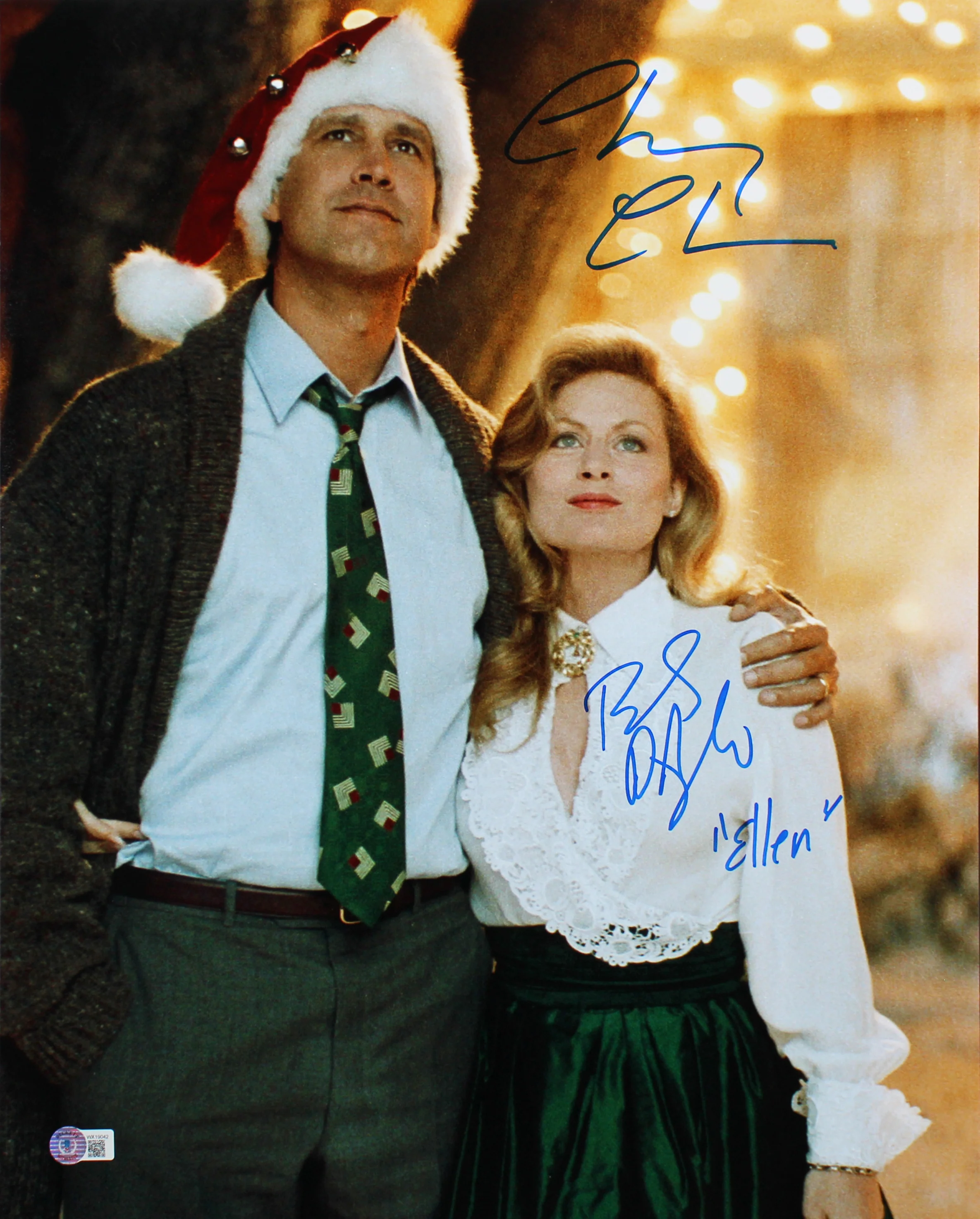 Chevy Chase & Beverly D'Angelo Christmas Vacation Signed 16x20 Photo BAS Wit 1 - Image 2