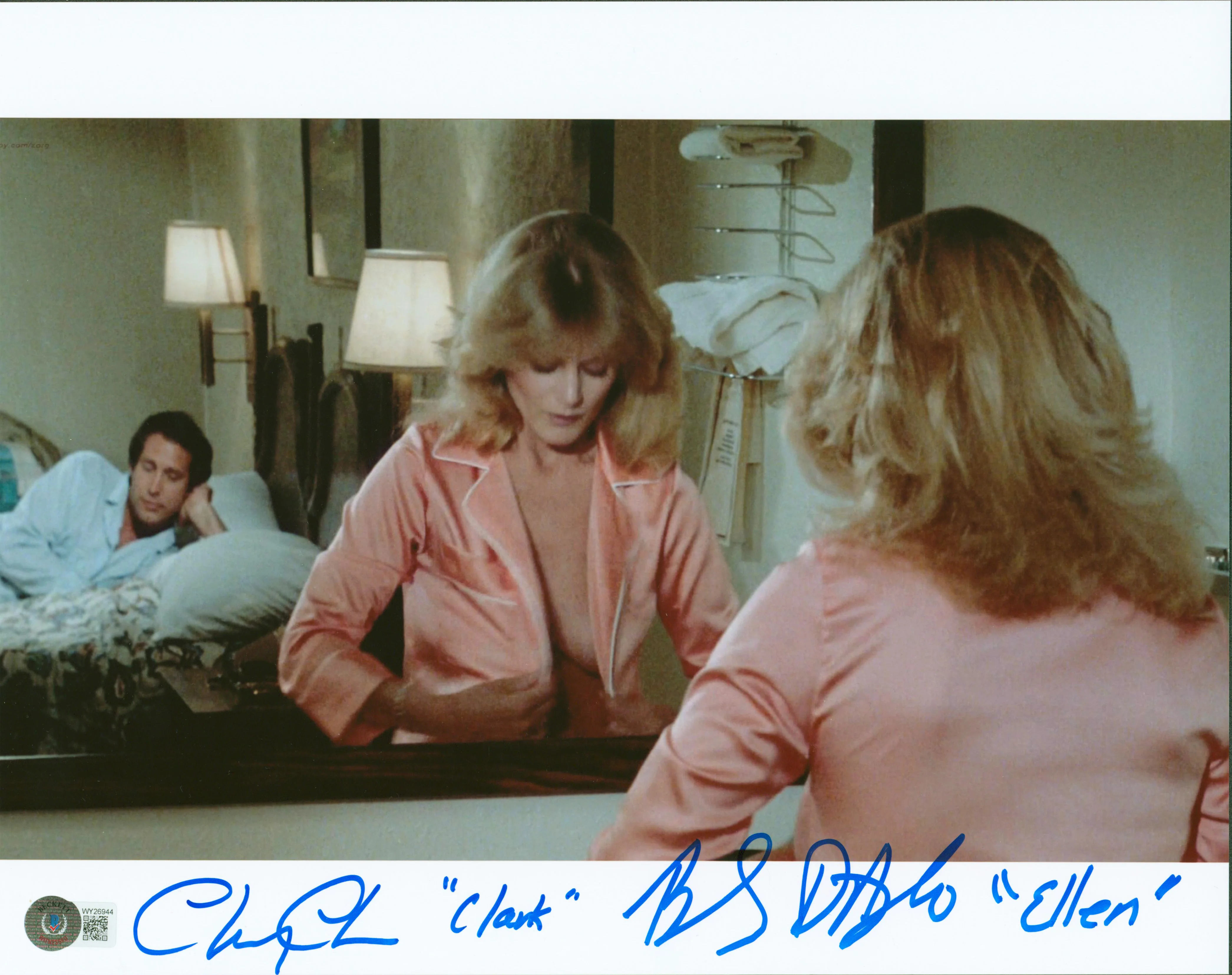 Chevy Chase & Beverly D'Angelo European Vacation Signed 11x14 Photo BAS Wit 4 - Image 2