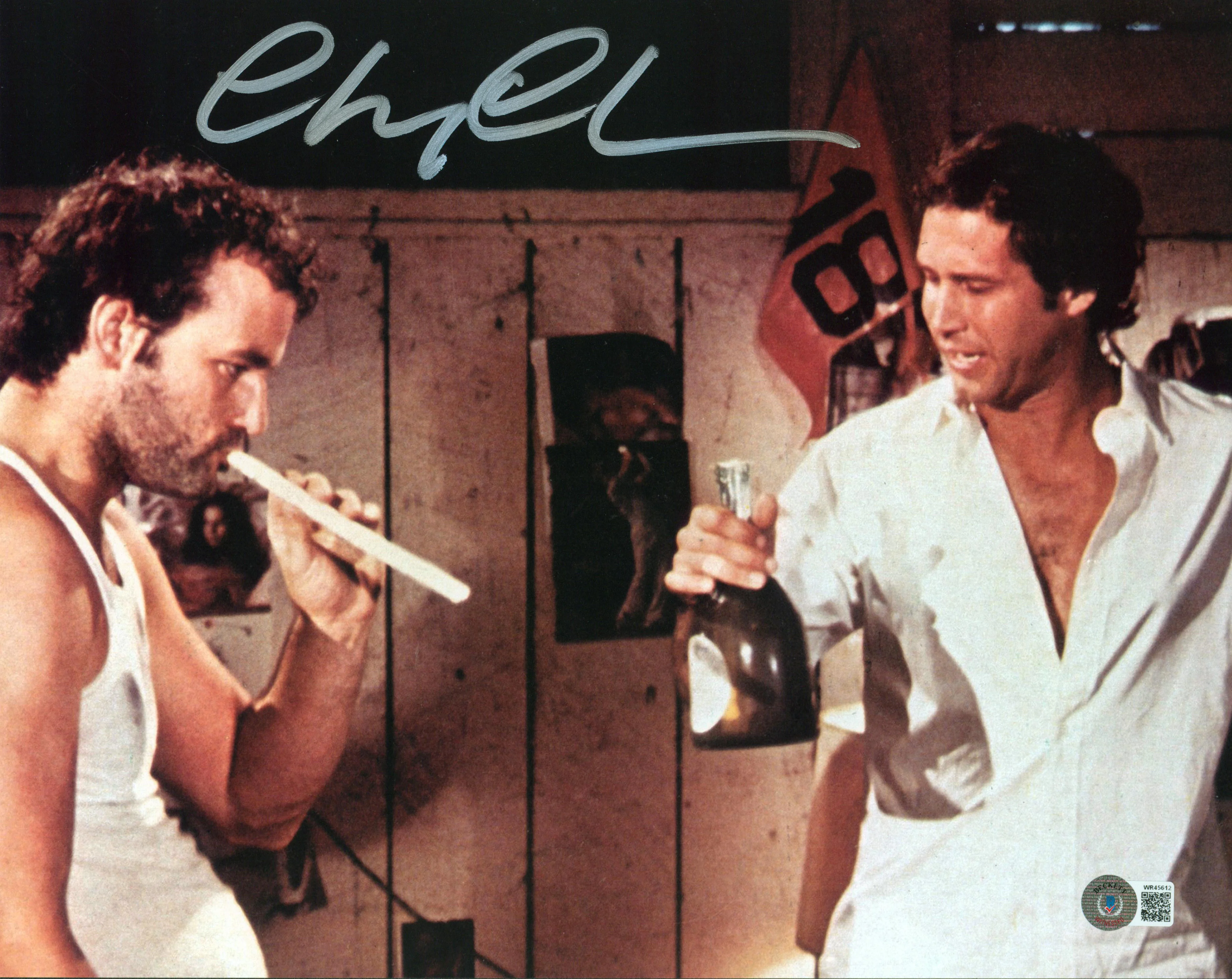 Chevy Chase Caddyshack Authentic Signed 11x14 Photo w/ Bill Murray BAS Witnessed - Image 2