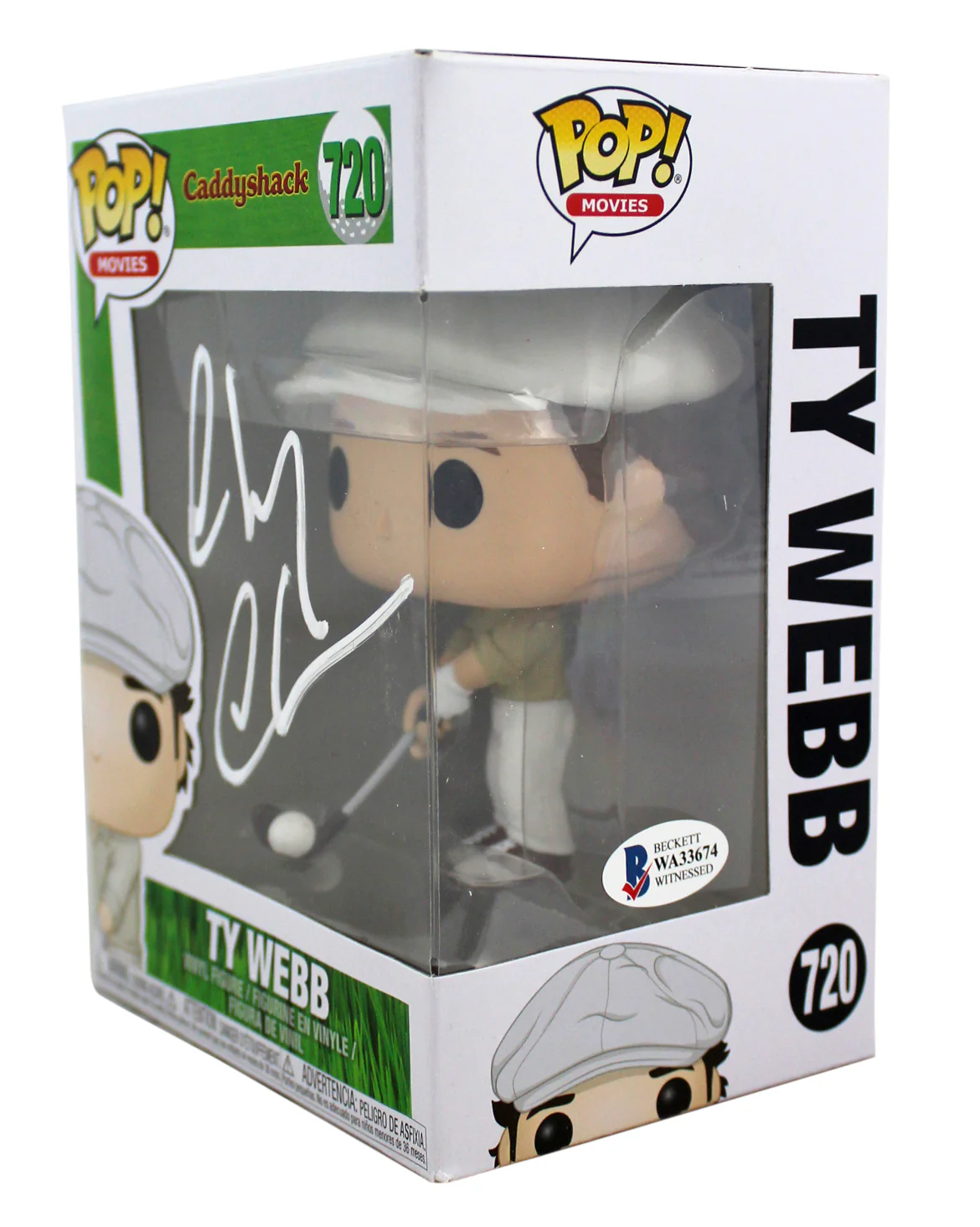 Chevy Chase Caddyshack Signed Funko Pop Vinyl Figure w/ White Signature BAS - Image 3
