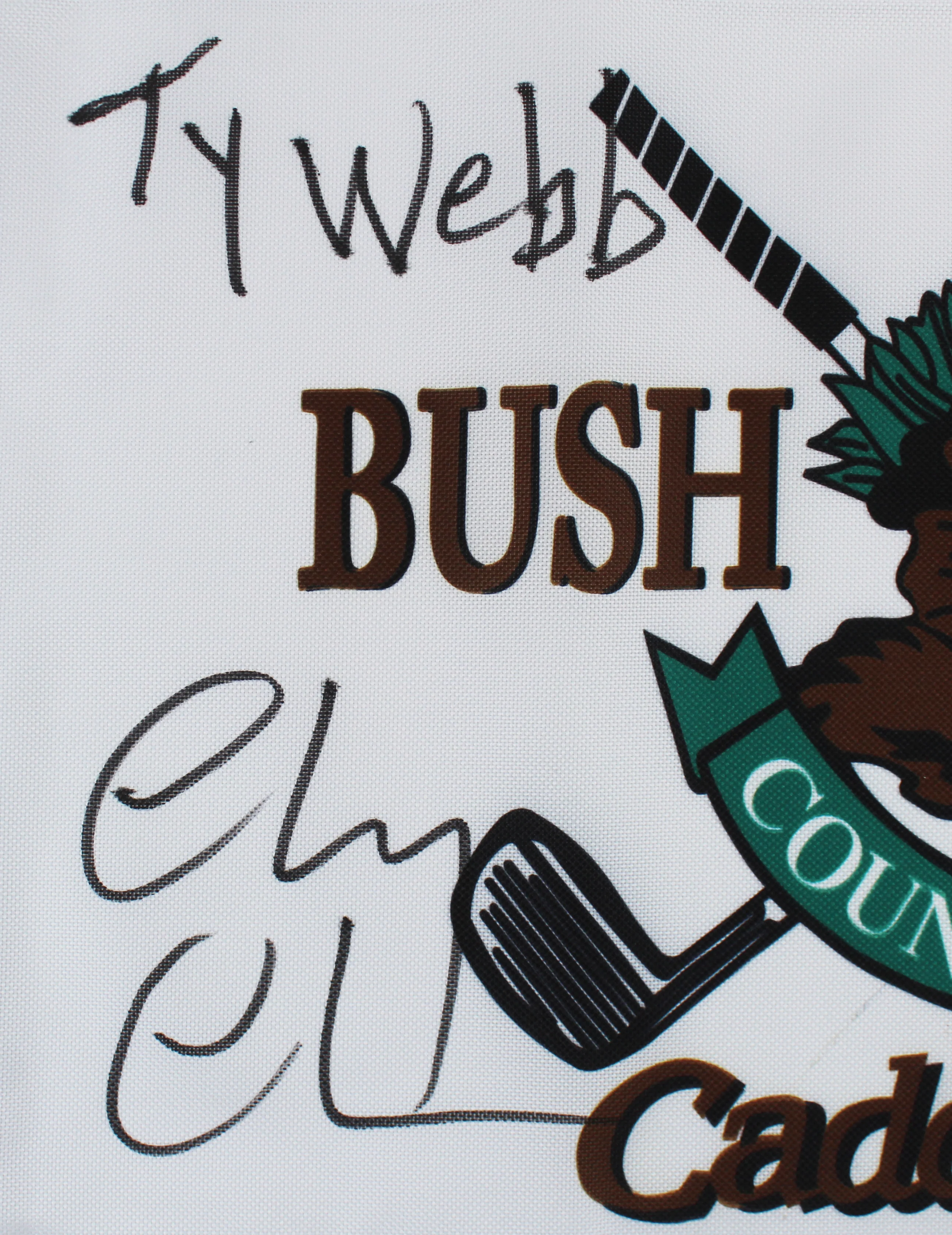 Chevy Chase Caddyshack "Ty Webb" Signed Bushwood Country Club Flag BAS #WZ76673 - Image 3