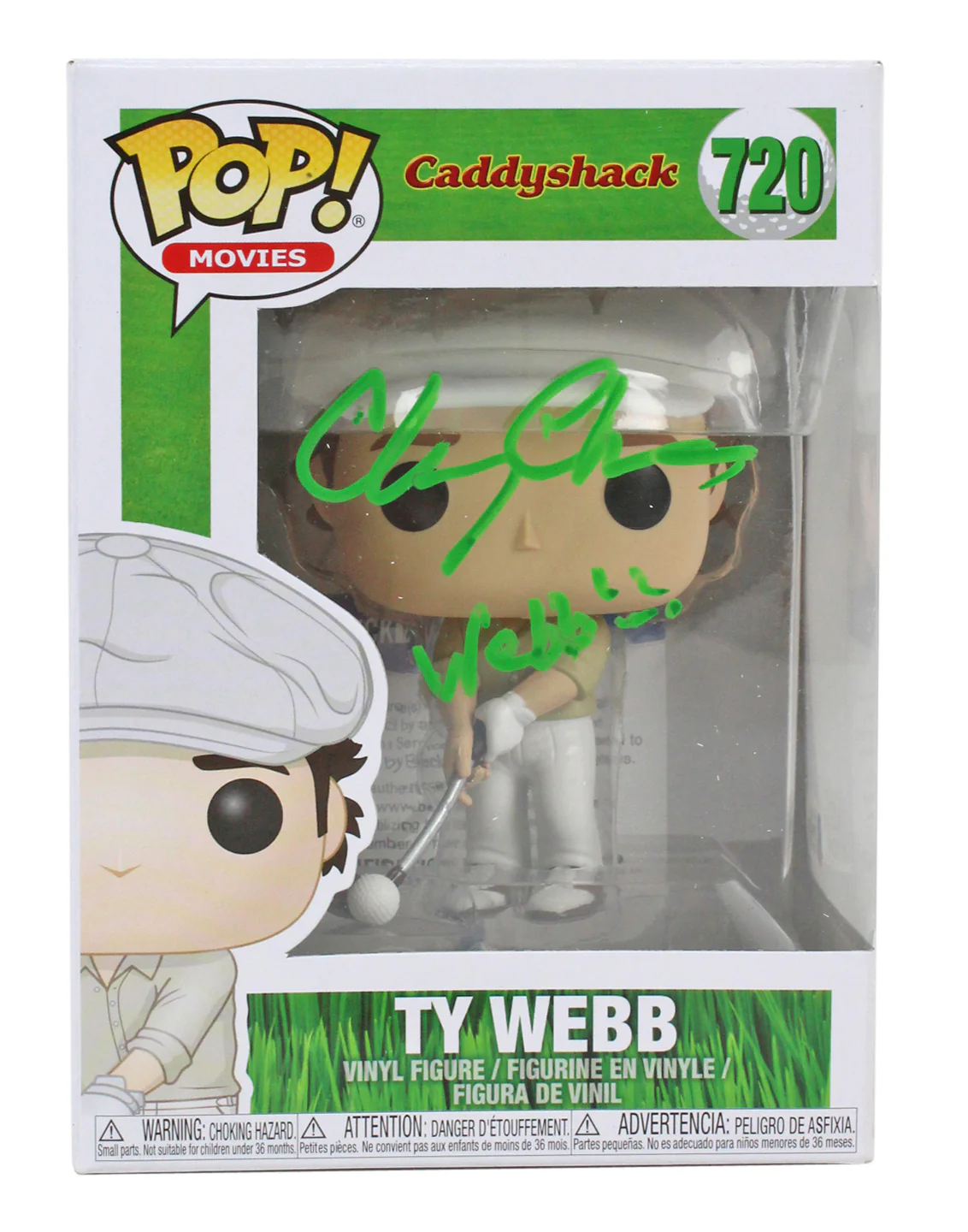 Chevy Chase Caddyshack "Webb!!" Signed #720 Funko Pop Vinyl Figure BAS #P94206 - Image 2