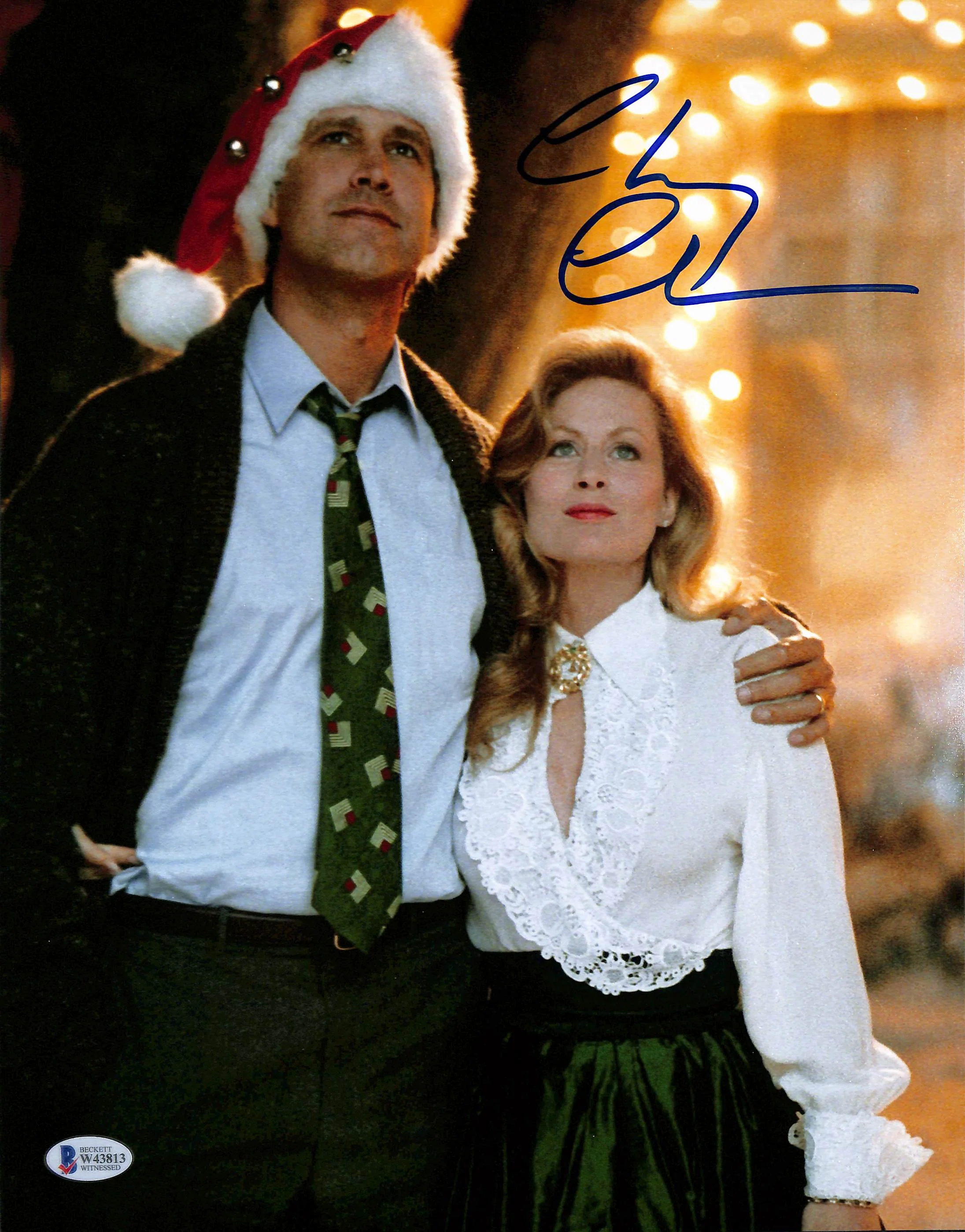 Chevy Chase Christmas Vacation Authentic Signed 11x14 Photo BAS Witnessed 3 - Image 2