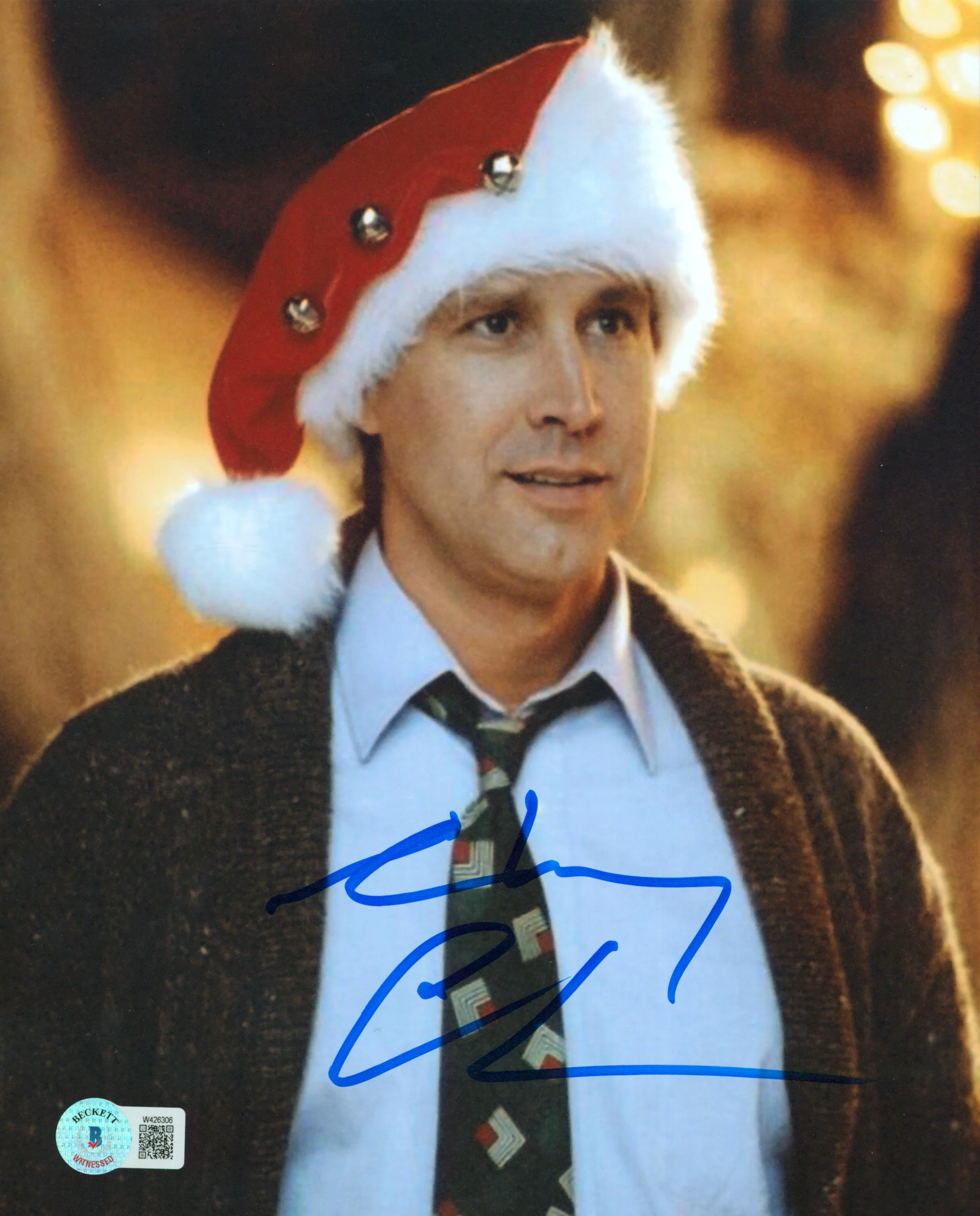 Chevy Chase Christmas Vacation Authentic Signed 8x10 Vertical Photo BAS #W426306 - Image 2