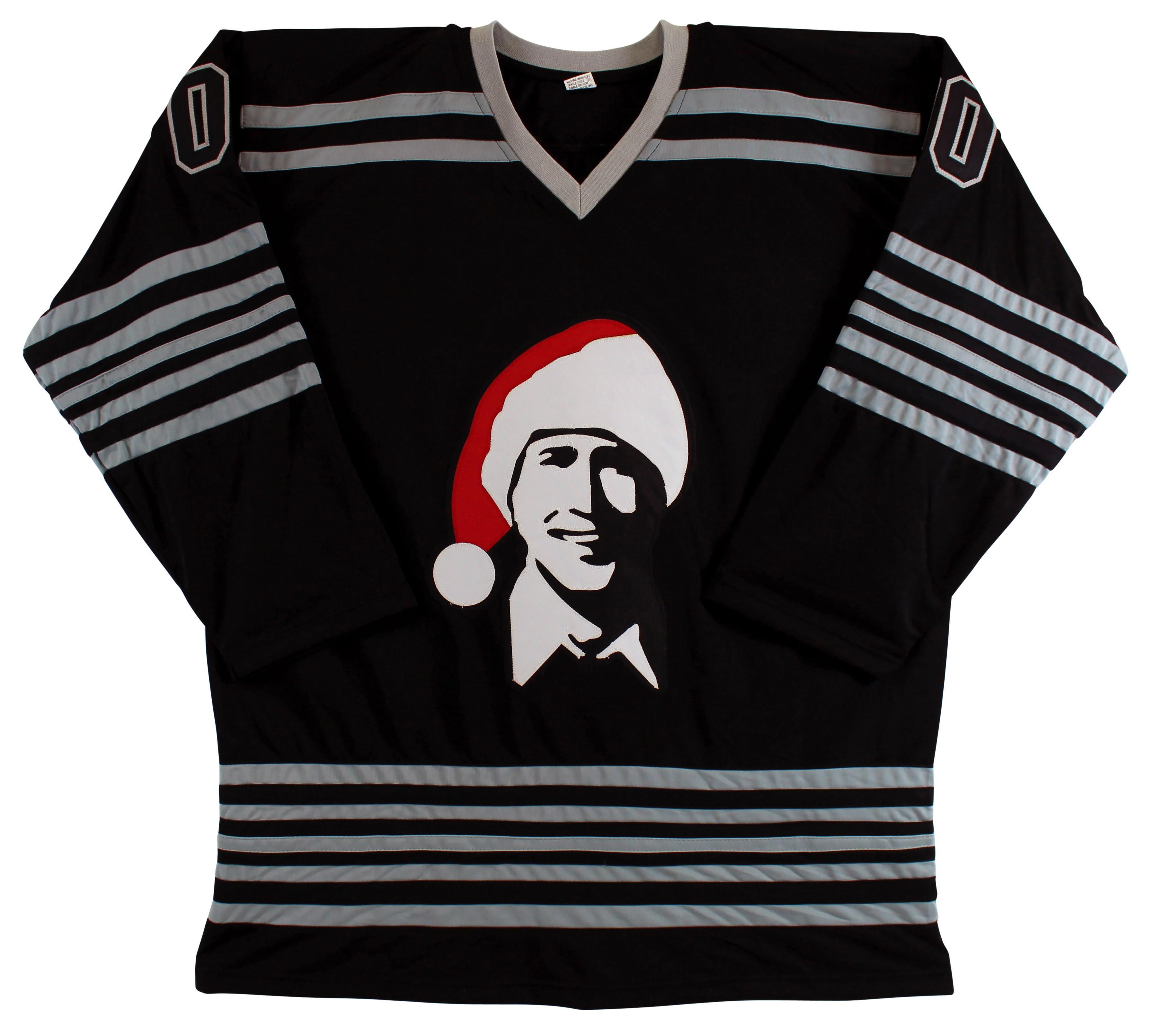 Chevy Chase Christmas Vacation Authentic Signed Black Santa Clark Jersey BAS Wit - Image 4