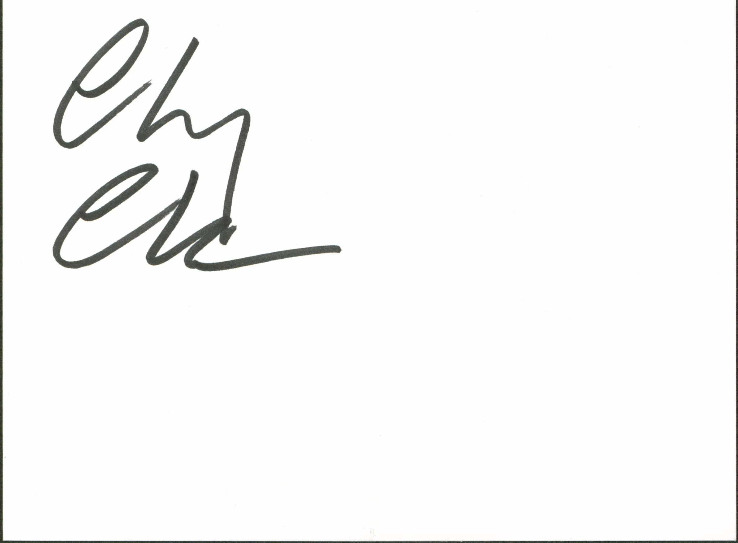 Chevy Chase Christmas Vacation Authentic Signed Greeting Card Holding Turkey BAS - Image 3