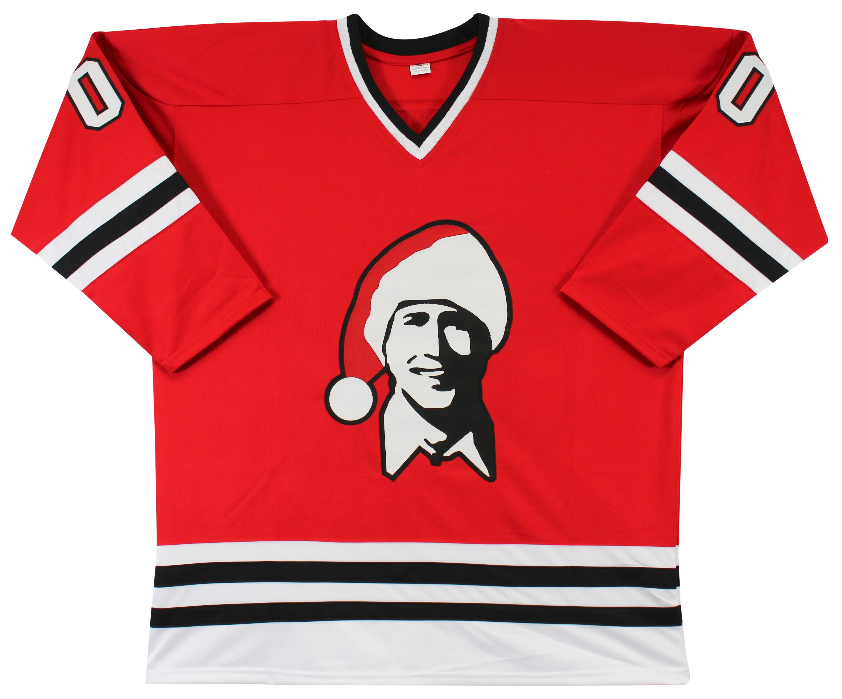Chevy Chase Christmas Vacation Authentic Signed Red Santa Clark Jersey BAS Wit 2 - Image 4