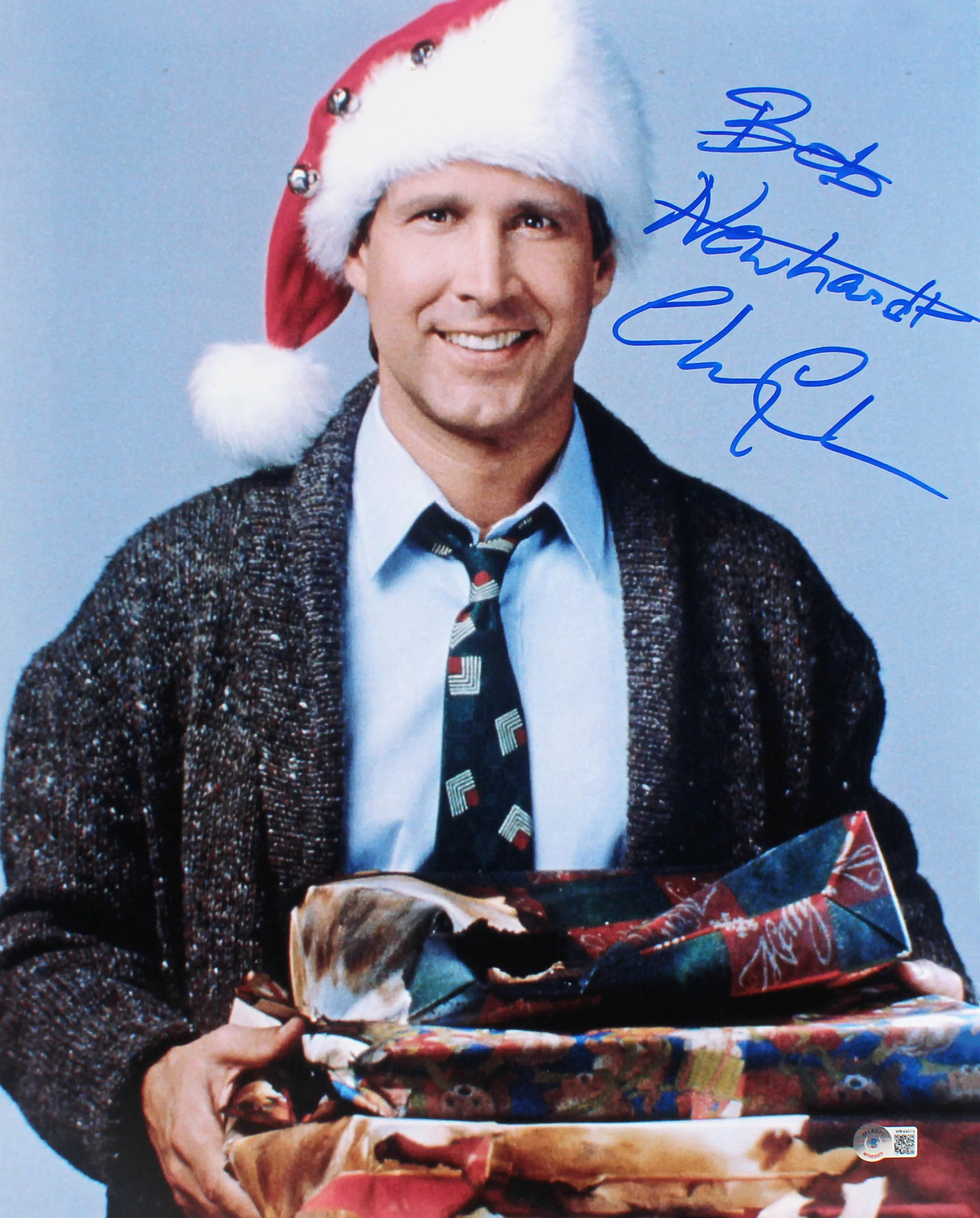Chevy Chase Christmas Vacation "Bob Newhart" Signed 16x20 Photo BAS Wit #WR44674 - Image 2