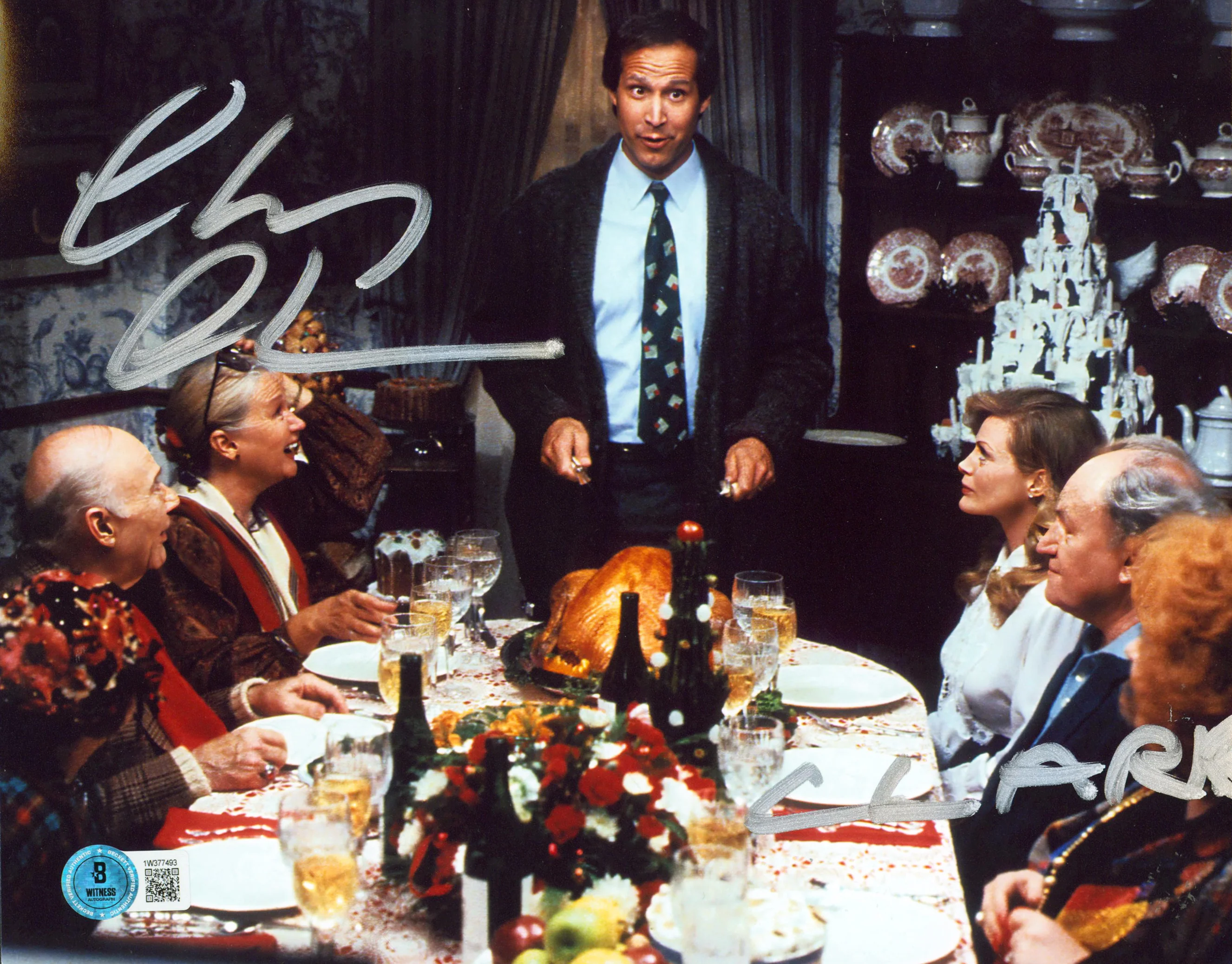 Chevy Chase Christmas Vacation "Clark" Authentic Signed 8x10 Photo BAS #1W377493 - Image 2