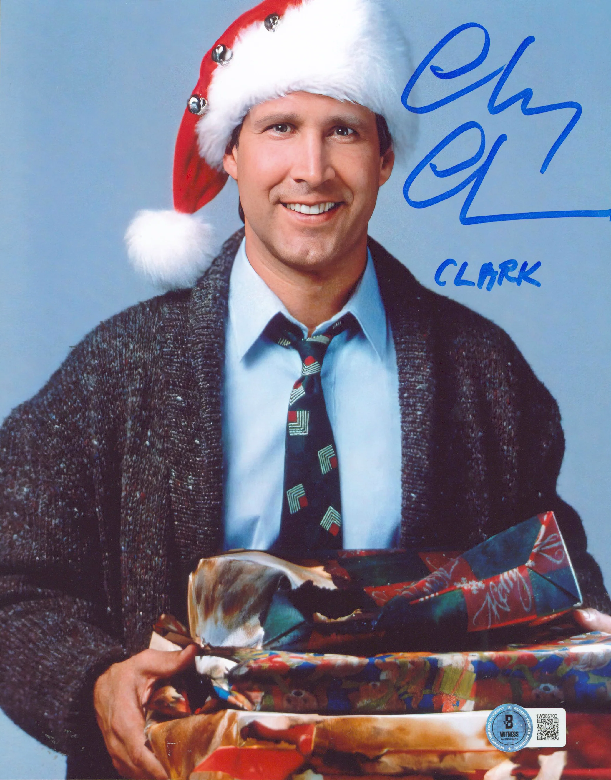 Chevy Chase Christmas Vacation "Clark" Authentic Signed 8x10 Photo BAS #1W385703 - Image 2