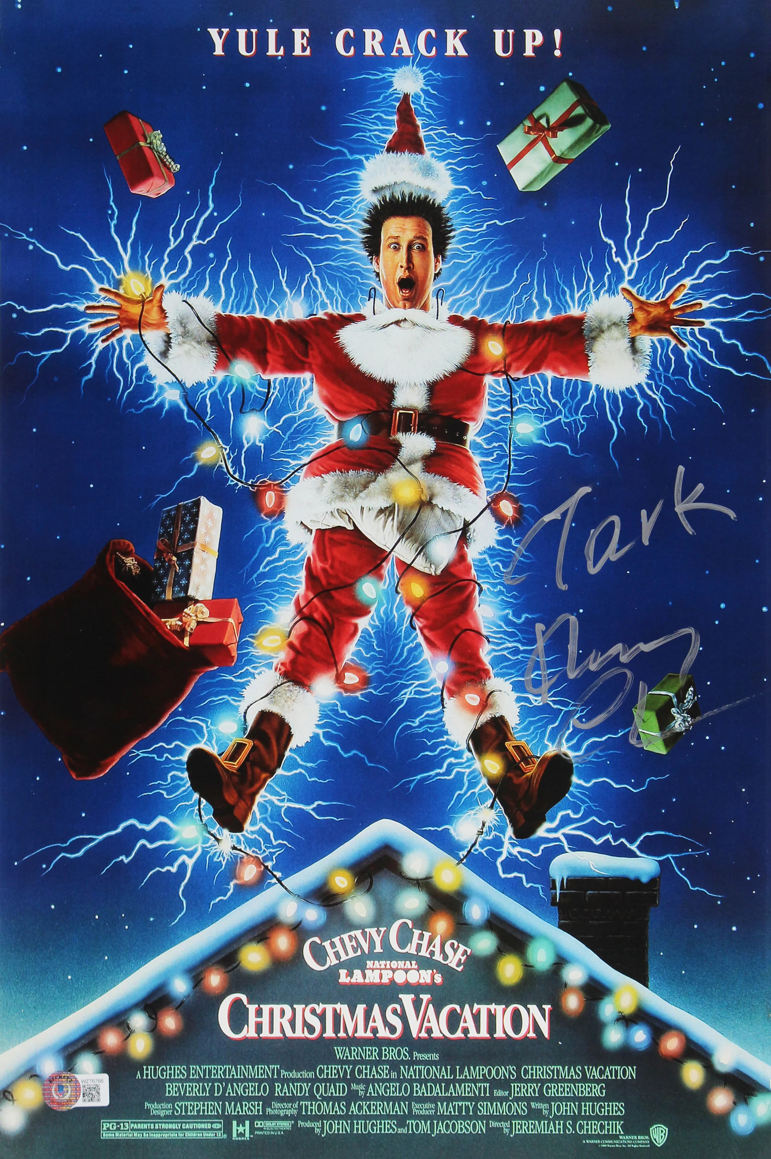 Chevy Chase Christmas Vacation "Clark" Signed 12x18 Photo BAS Witnessed #WZ76766 - Image 2