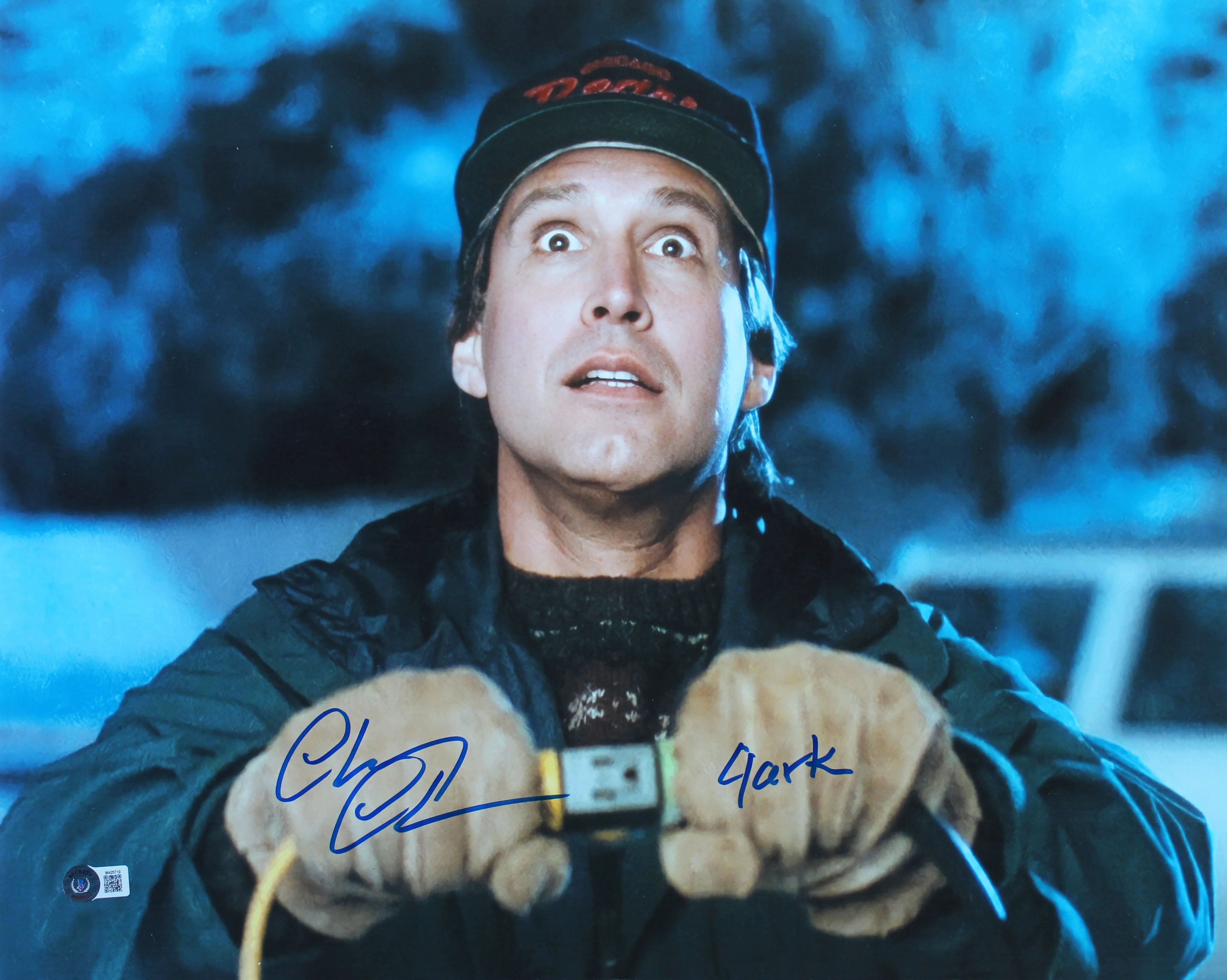 Chevy Chase Christmas Vacation "Clark" Signed 16x20 Photo BAS Witnessed #W425719 - Image 2