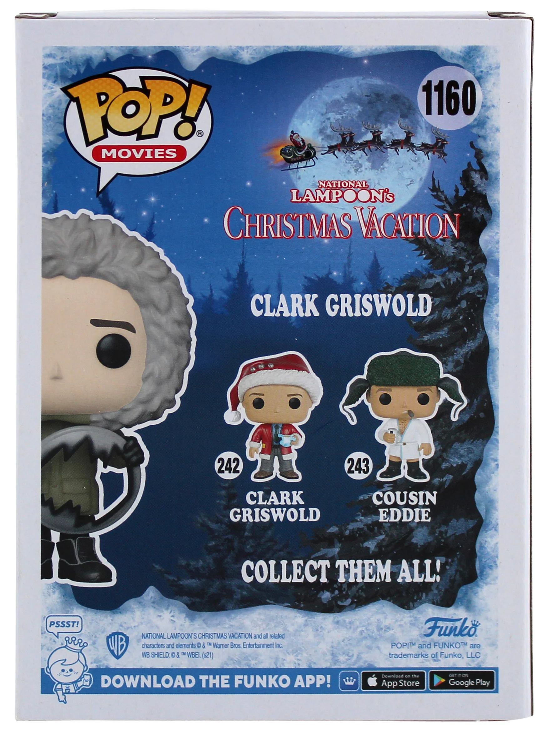 Chevy Chase Christmas Vacation Signed #1160 Funko Pop Figure Autographed BAS Wit - Image 6