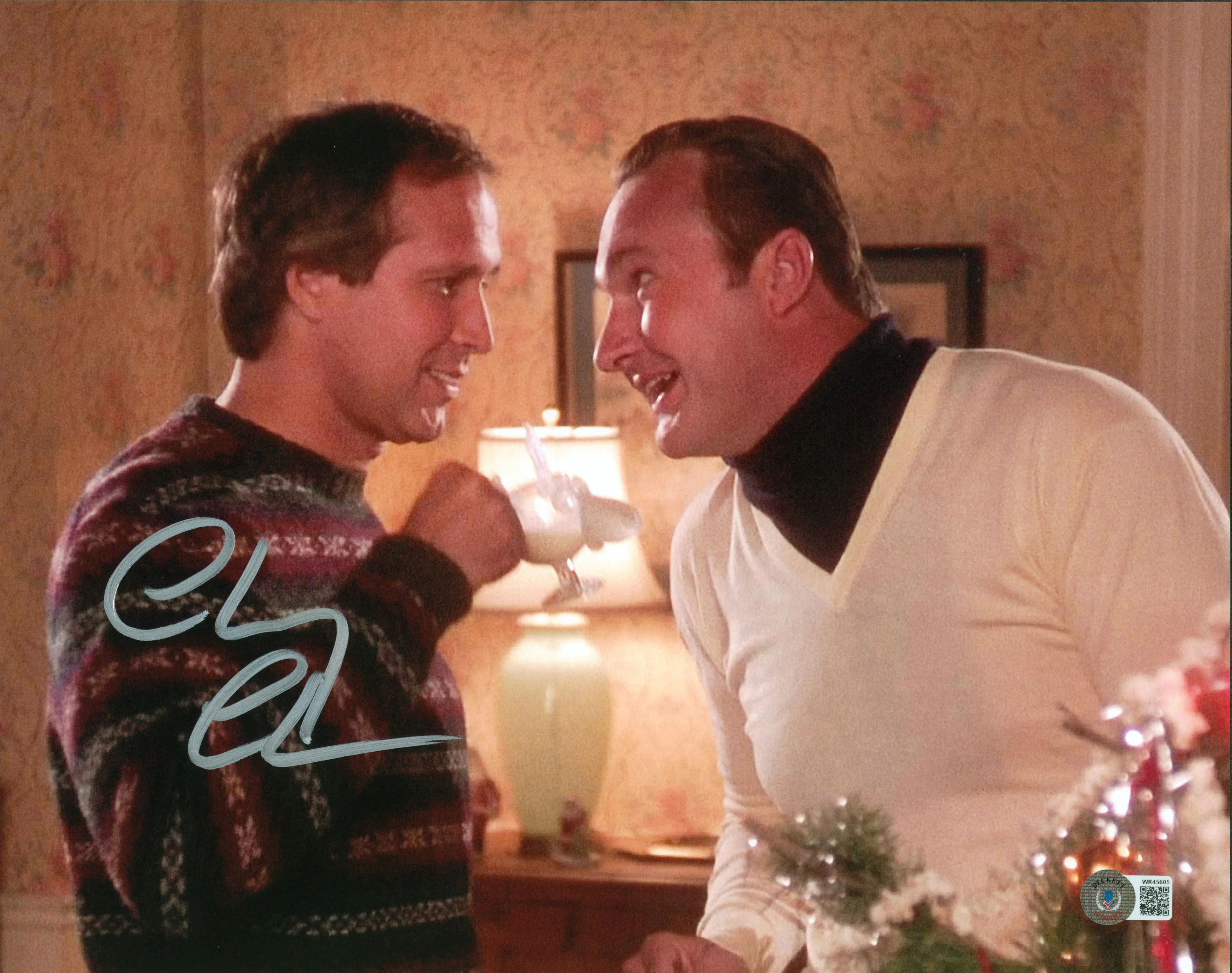 Chevy Chase Christmas Vacation Signed 11x14 Photo w/ Randy Quaid BAS Witness 24 - Image 2