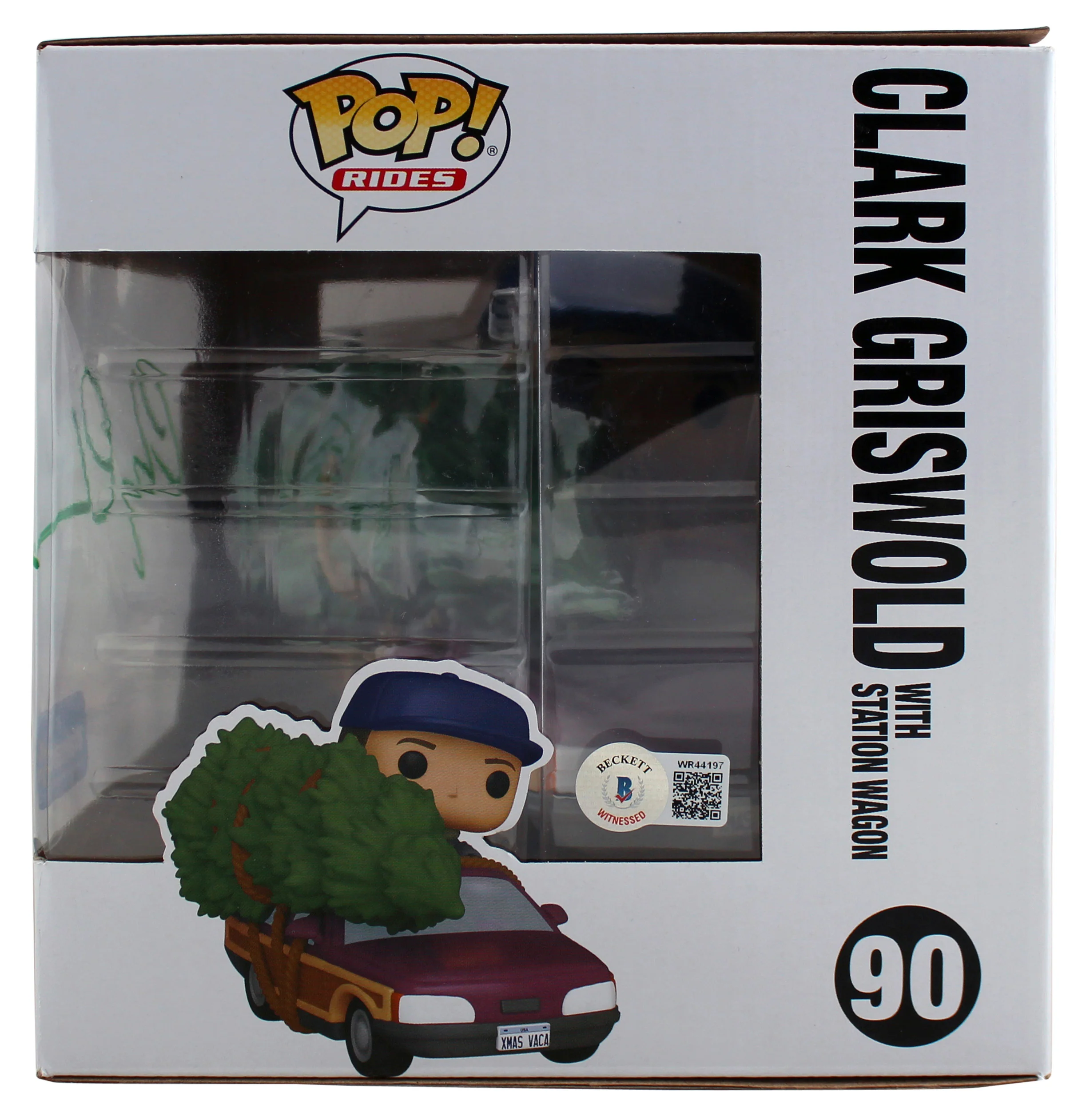 Chevy Chase Christmas Vacation Signed #90 Funko Pop Vinyl Figure w Green Sig BAS - Image 6
