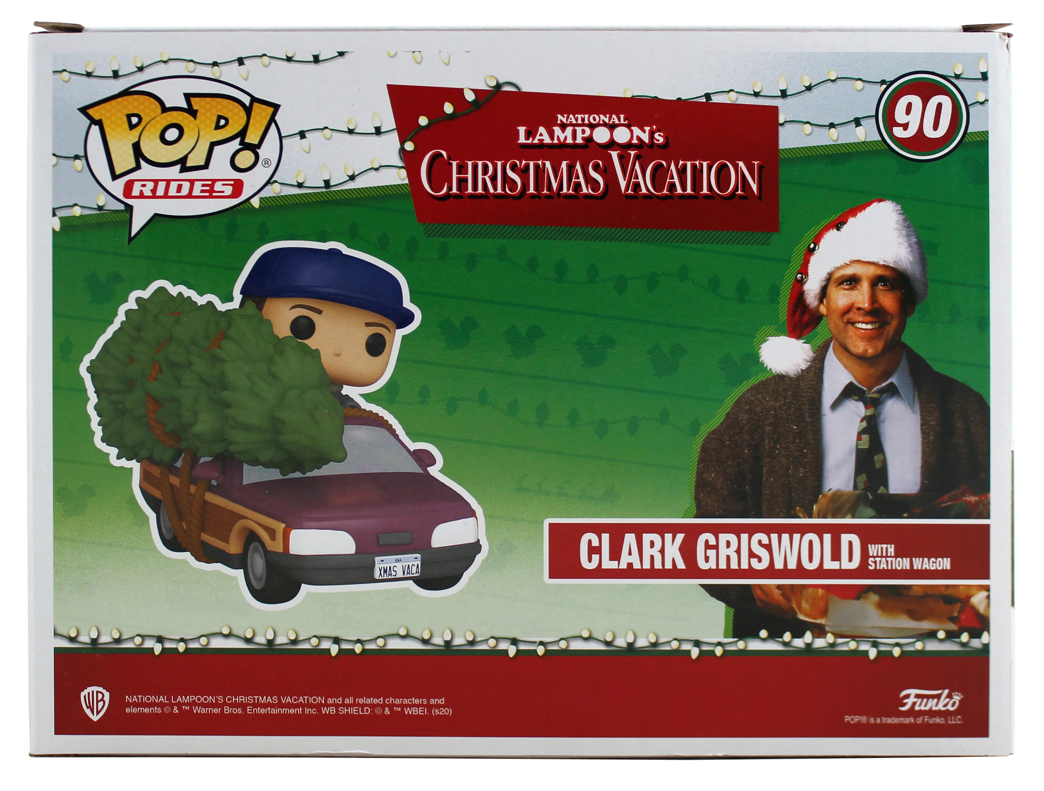 Chevy Chase Christmas Vacation Signed #90 Funko Pop Vinyl Figure w/ Red Sig BAS - Image 6