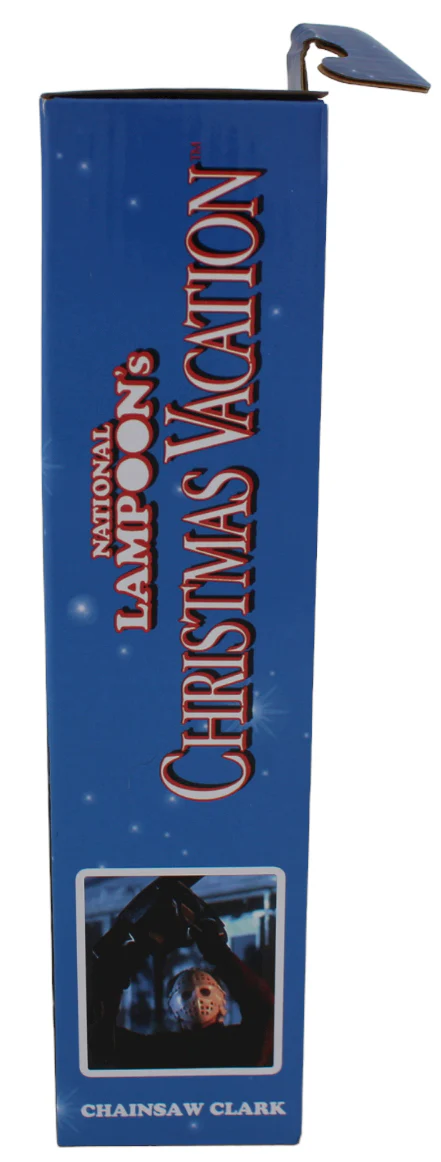 Chevy Chase Christmas Vacation Signed NECA Chainsaw Clark Figure Blue Sig BAS W - Image 3