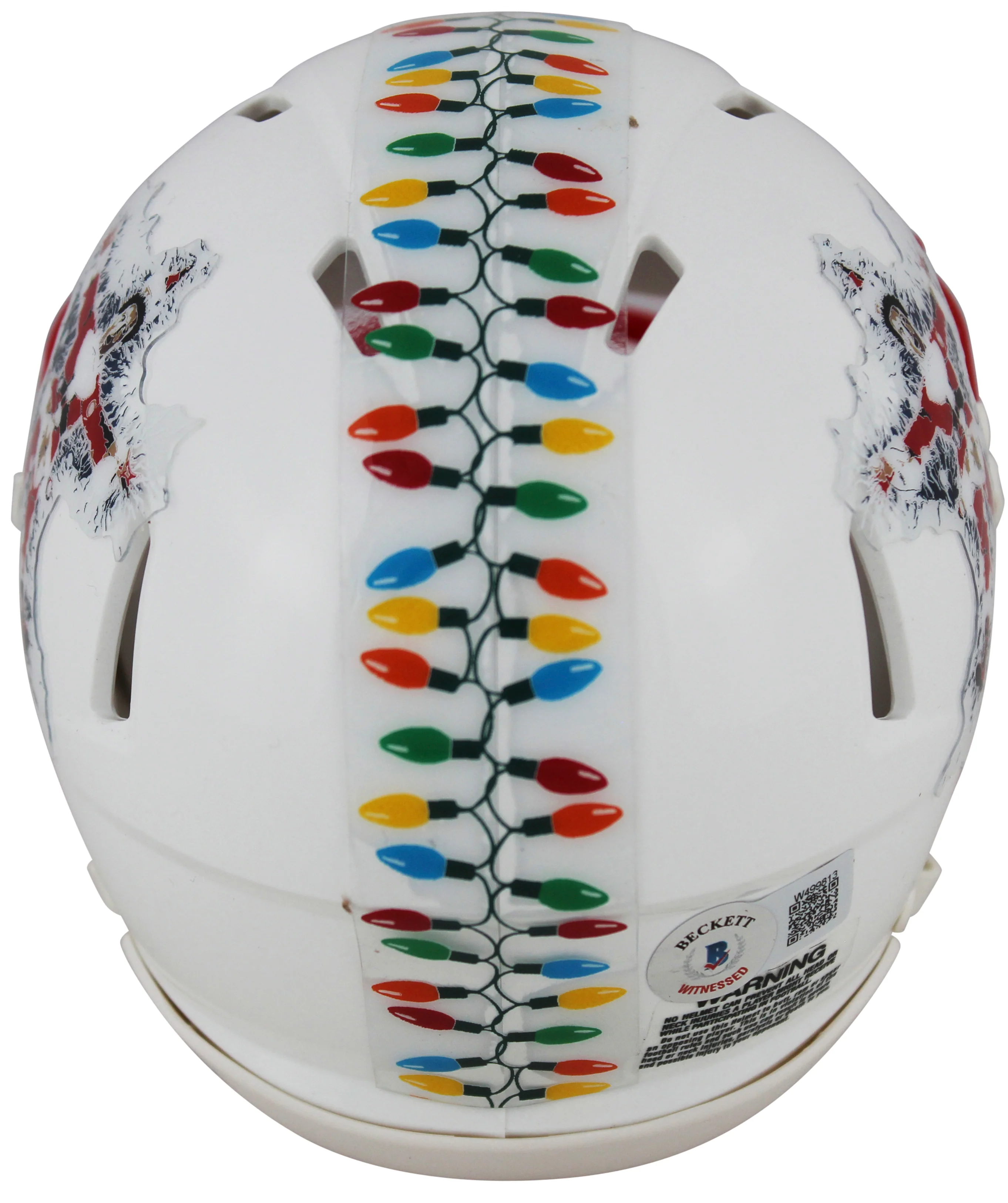 Chevy Chase Christmas Vacation Signed White Speed Mini Helmet BAS Witnessed - Image 3