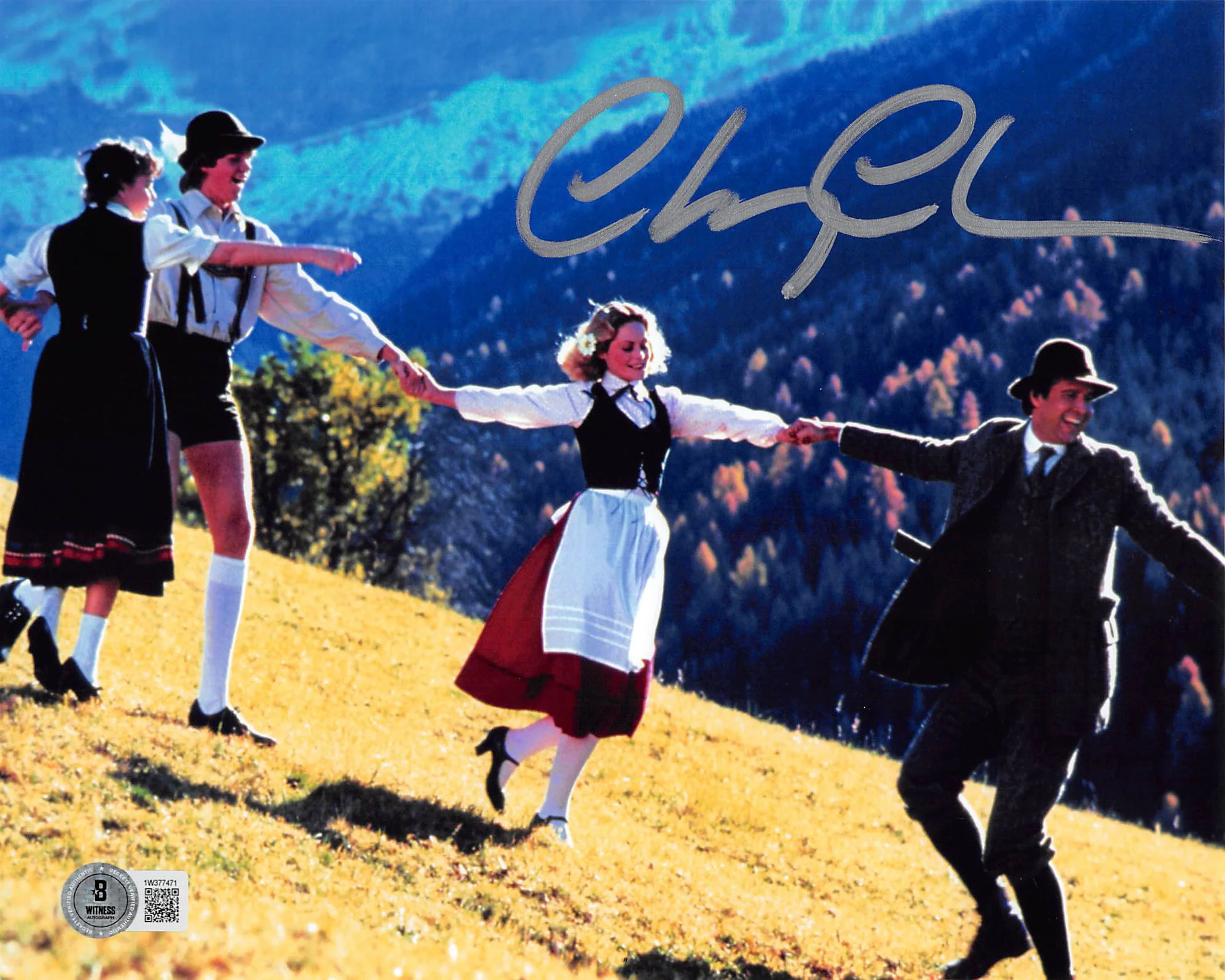 Chevy Chase European Vacation Authentic Signed 8x10 Meadows Photo BAS Witnessed - Image 2