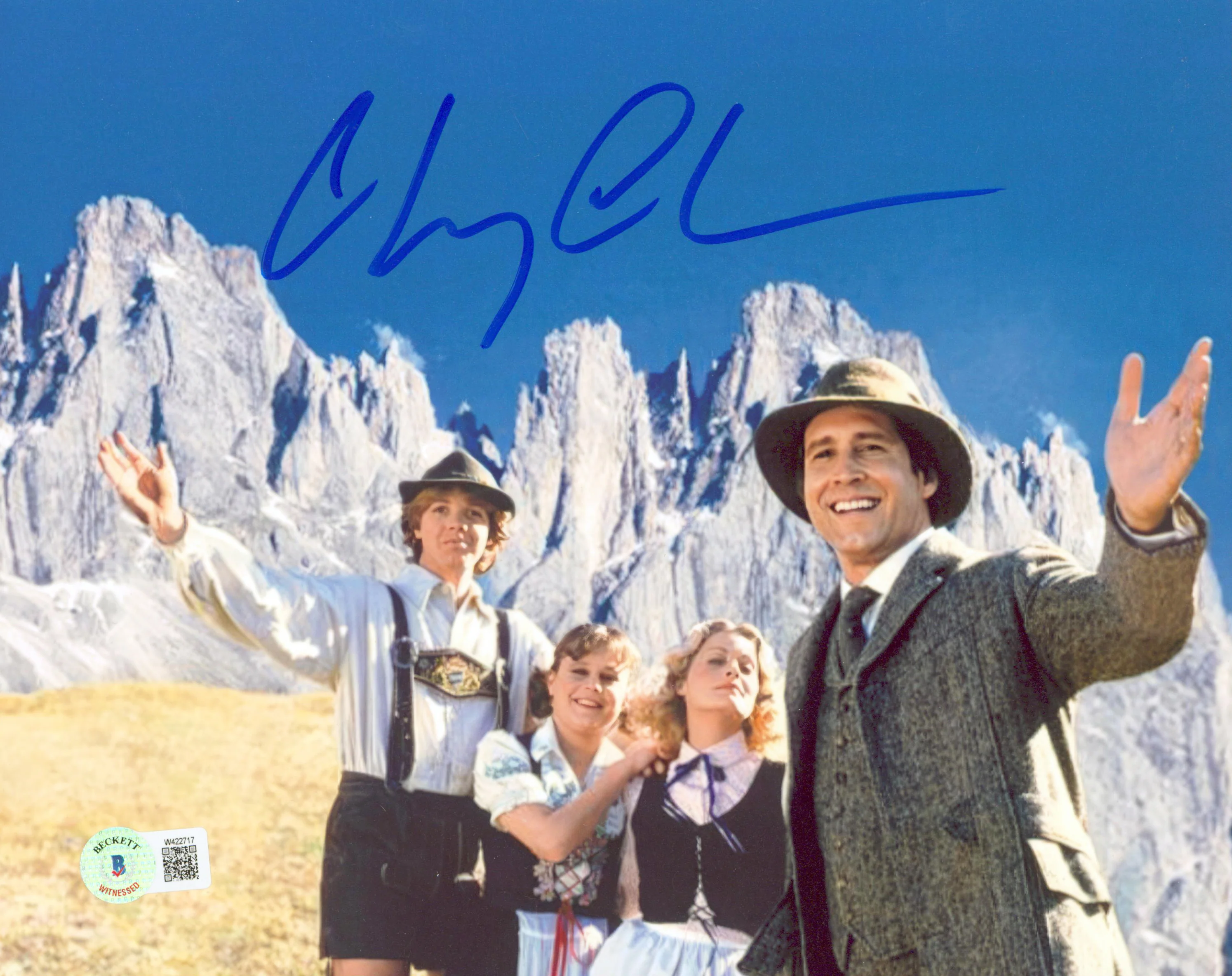 Chevy Chase European Vacation Authentic Signed 8x10 Photo BAS #W422717 - Image 2
