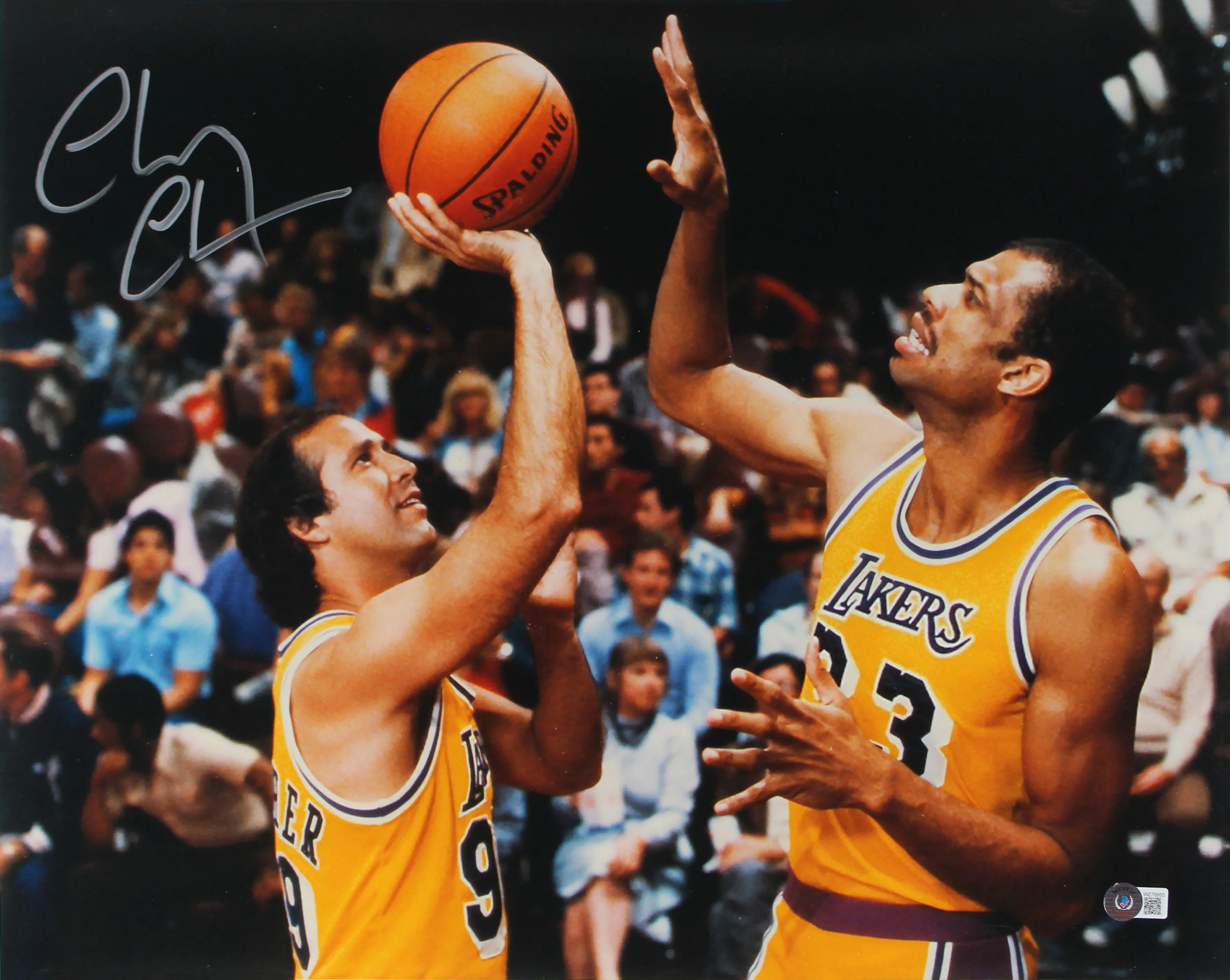 Chevy Chase Fletch Authentic Signed 16x20 Horizontal Photo w/Kareem BAS Witness - Image 2