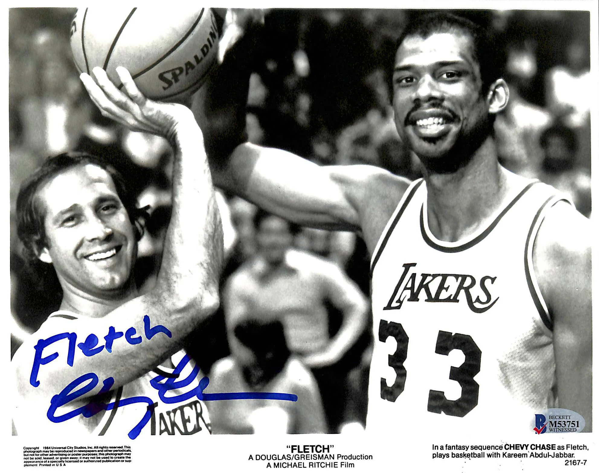 Chevy Chase "Fletch" Authentic Signed 8x10 Photo BAS Witnessed #M53751 - Image 2