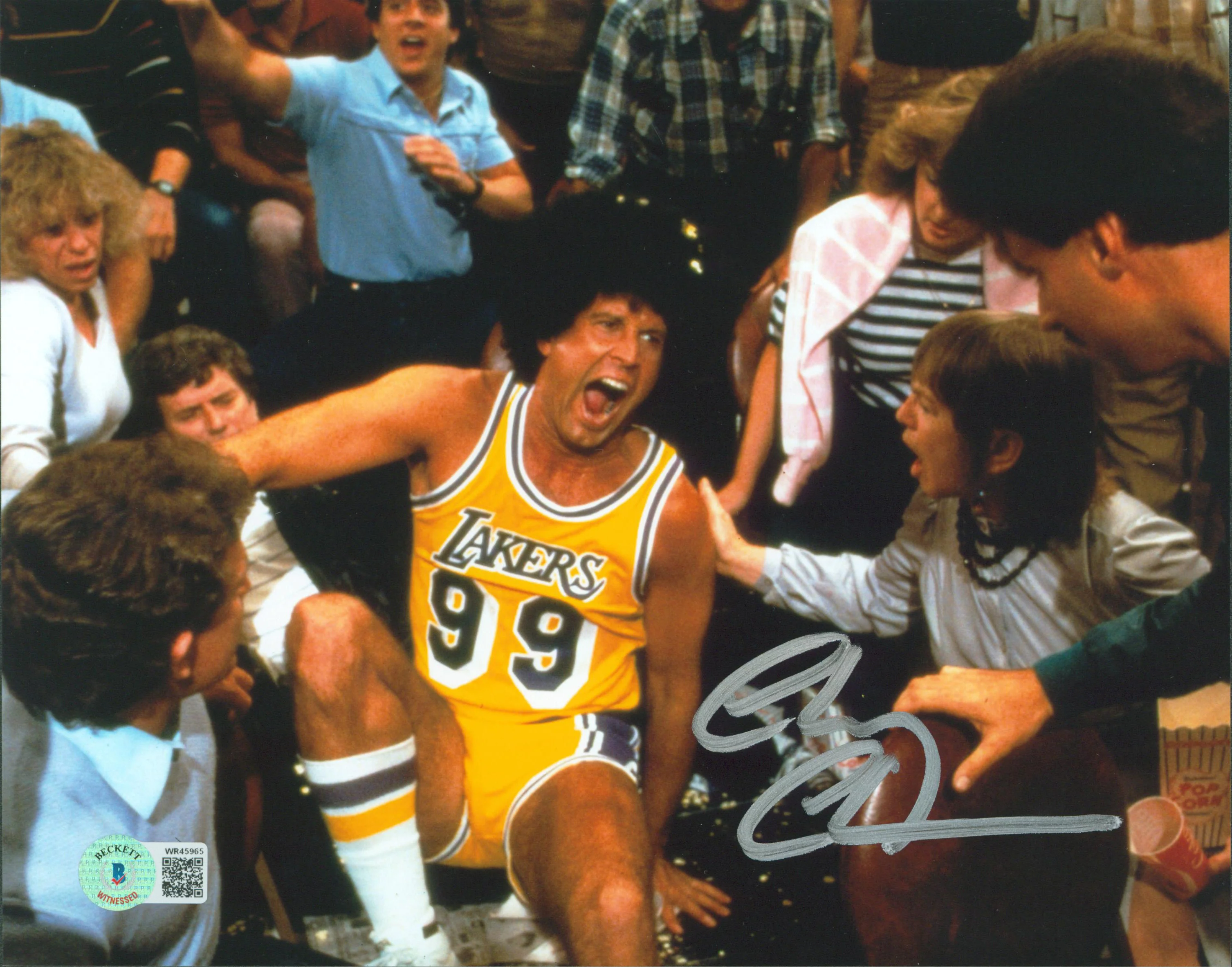 Chevy Chase Fletch Signed 8x10 Horizontal Stands Photo w/ Silver Sig BAS Witness - Image 2