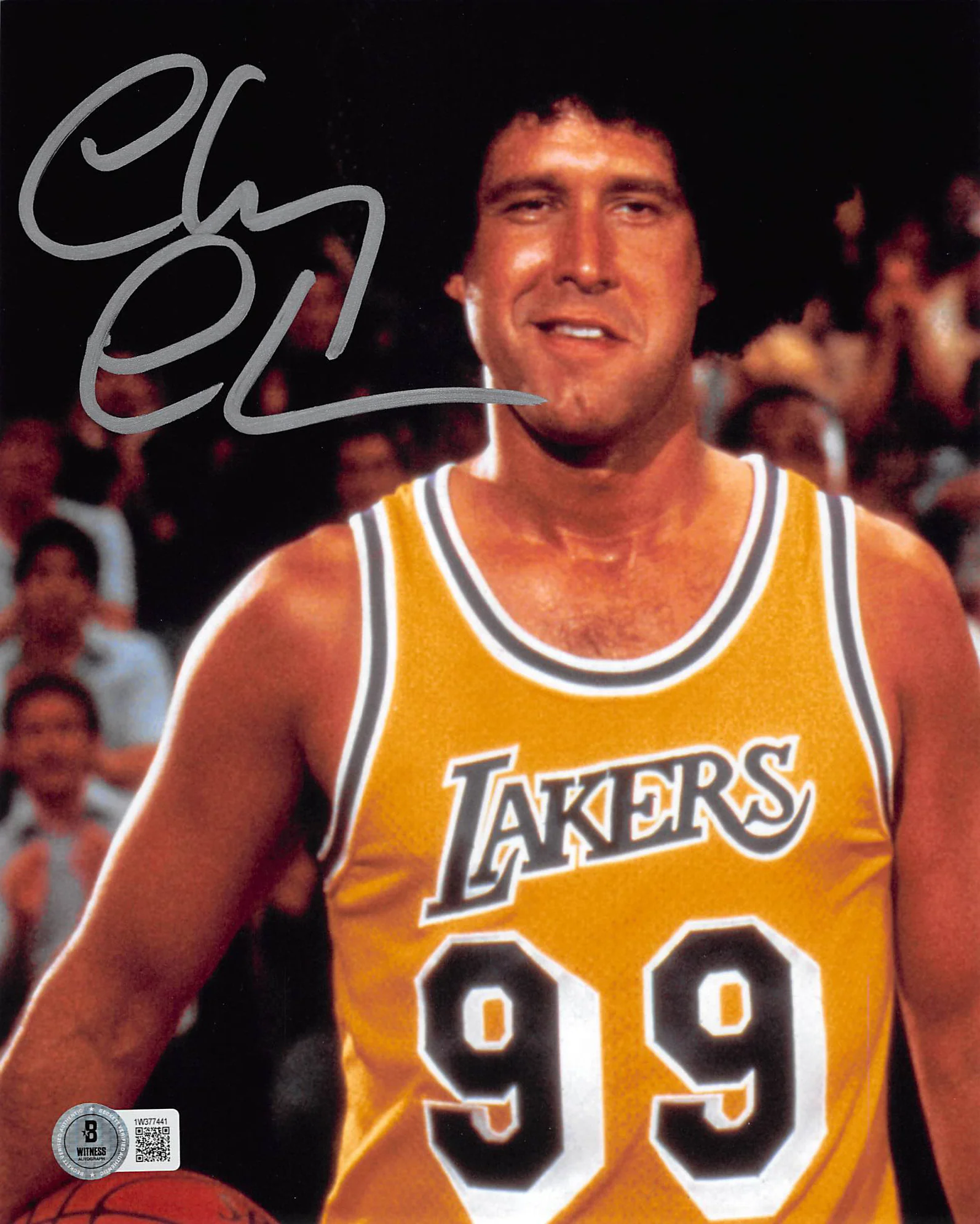 Chevy Chase Fletch Signed 8x10 Vertical Photo w/ Silver Signature BAS Witnessed - Image 2