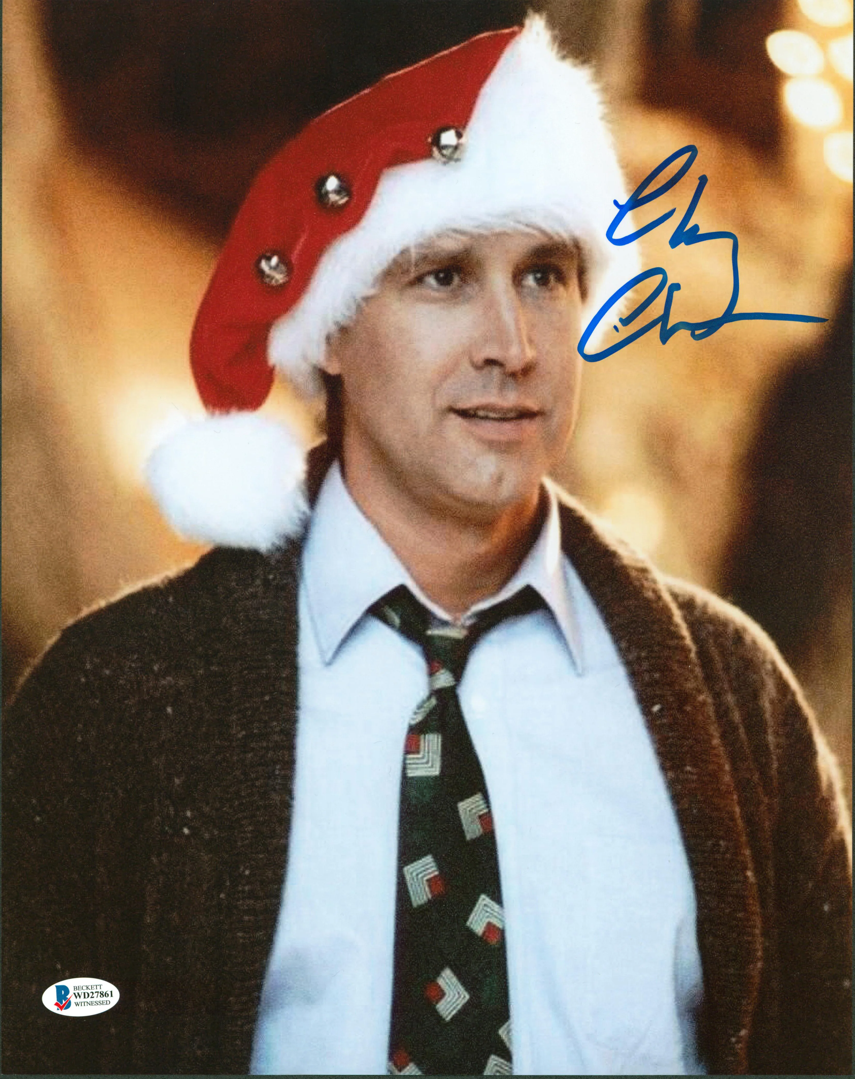 Chevy Chase National Lampoon's Christmas Vacation Signed 11x14 Photo BAS WD27861 - Image 2
