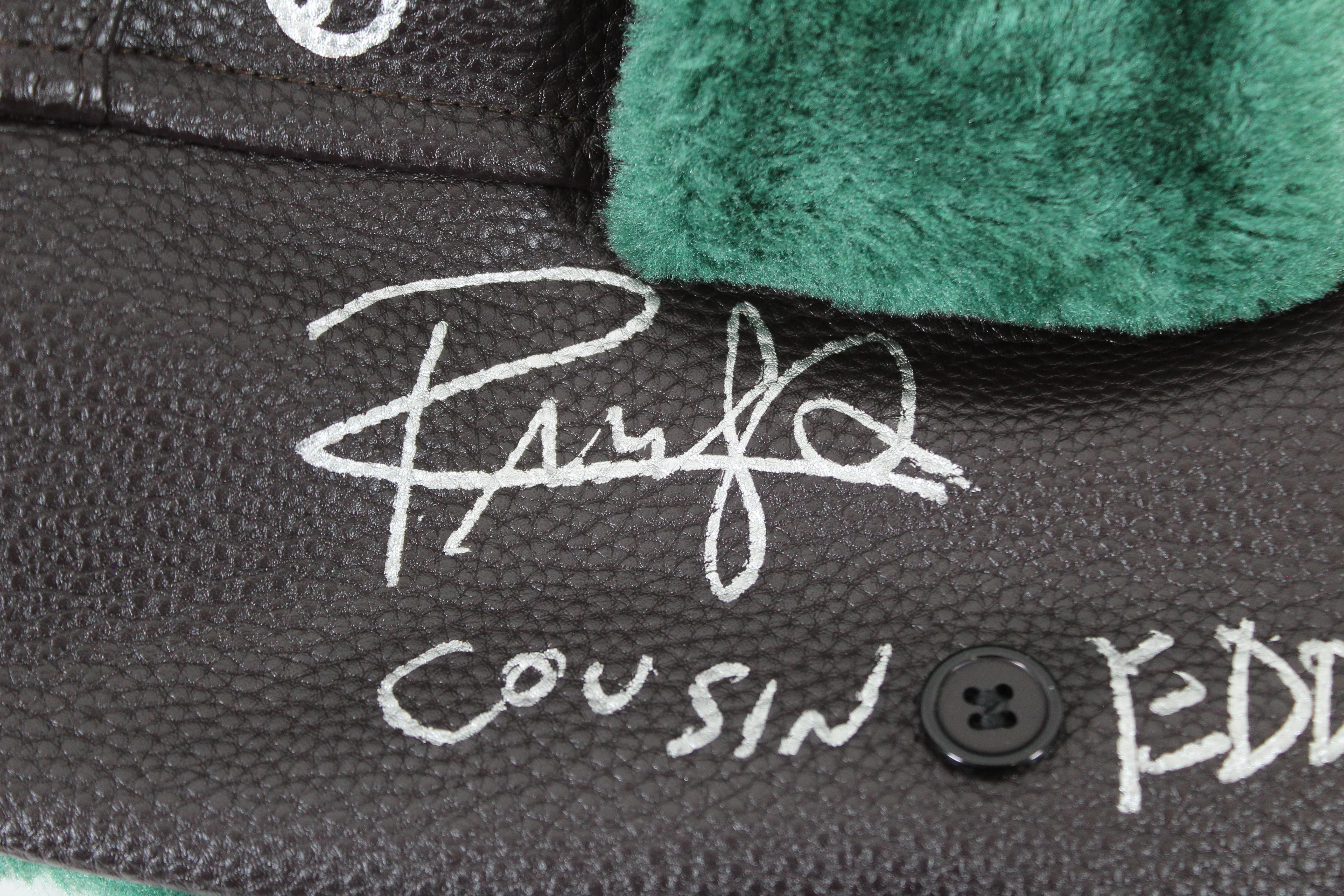 Chevy Chase & Randy Quaid Christmas Vacation "3x Insc" Signed Hat BAS #BK88253 - Image 4