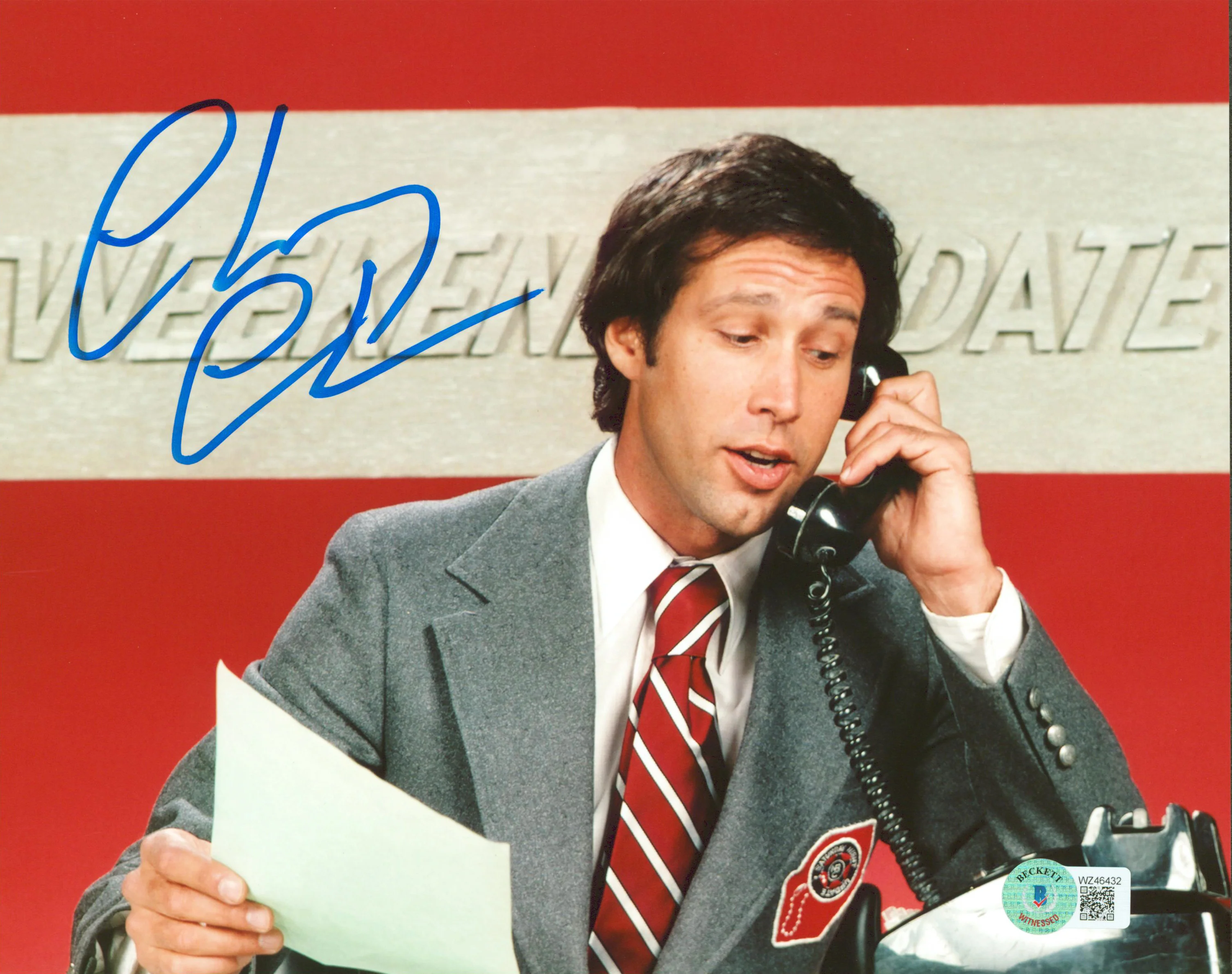 Chevy Chase Saturday Night Live Authentic Signed 8x10 Photo BAS Witnessed 29 - Image 2
