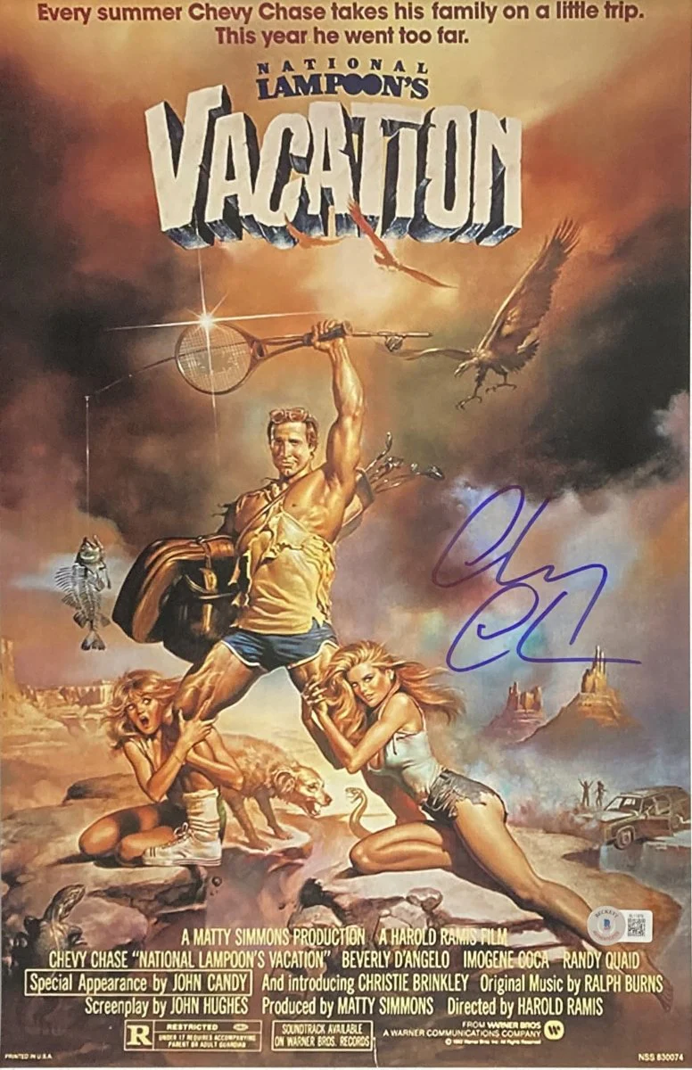 Chevy Chase Signed 11x17 National Lampoon's Vacation Photo BAS - Image 5