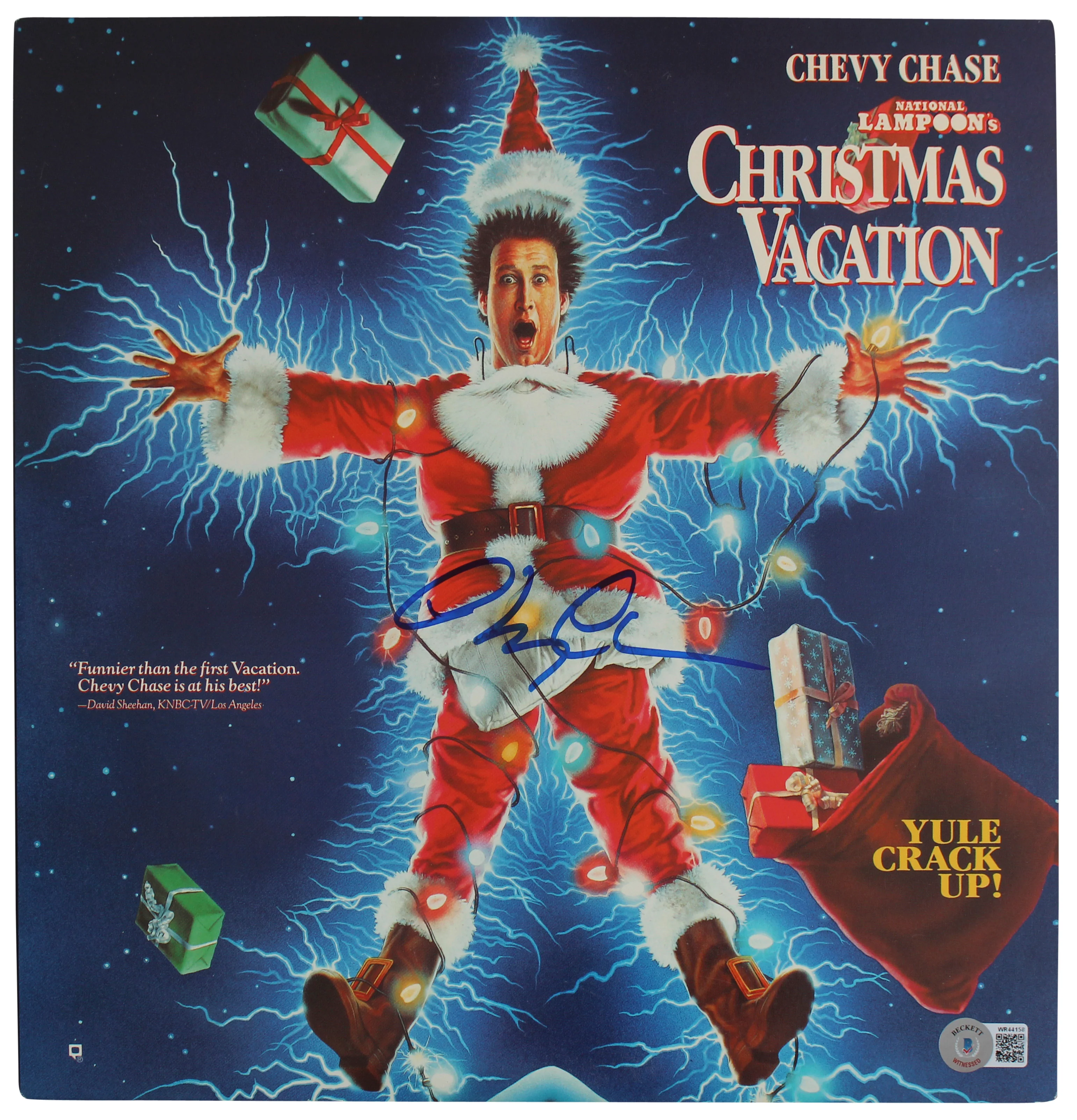 Chevy Chase Signed Christmas Vacation Laserdisc Cover W/Disk BAS Wit #WR44158 - Image 3