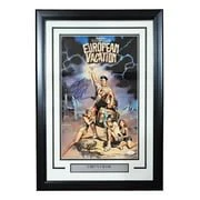 Chevy Chase Signed In Blue Framed 11x17 European Vacation Photo JSA Hologram - Image 3