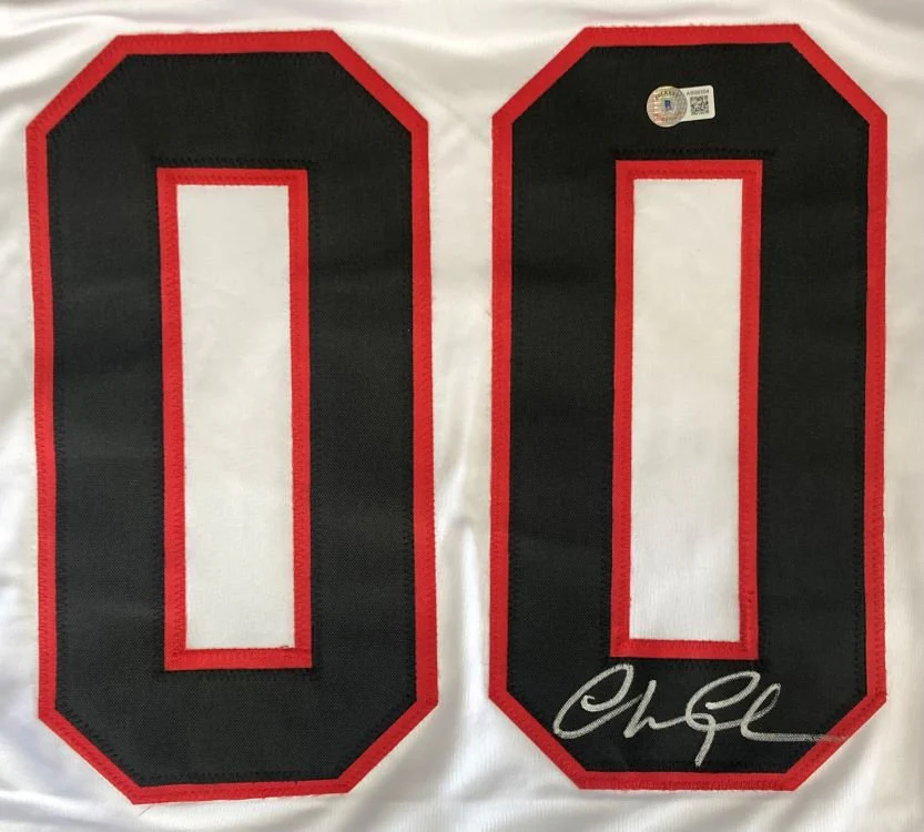 Chevy Chase Signed Lampoons Christmas Vacation White Griswold Jersey BAS - Image 2