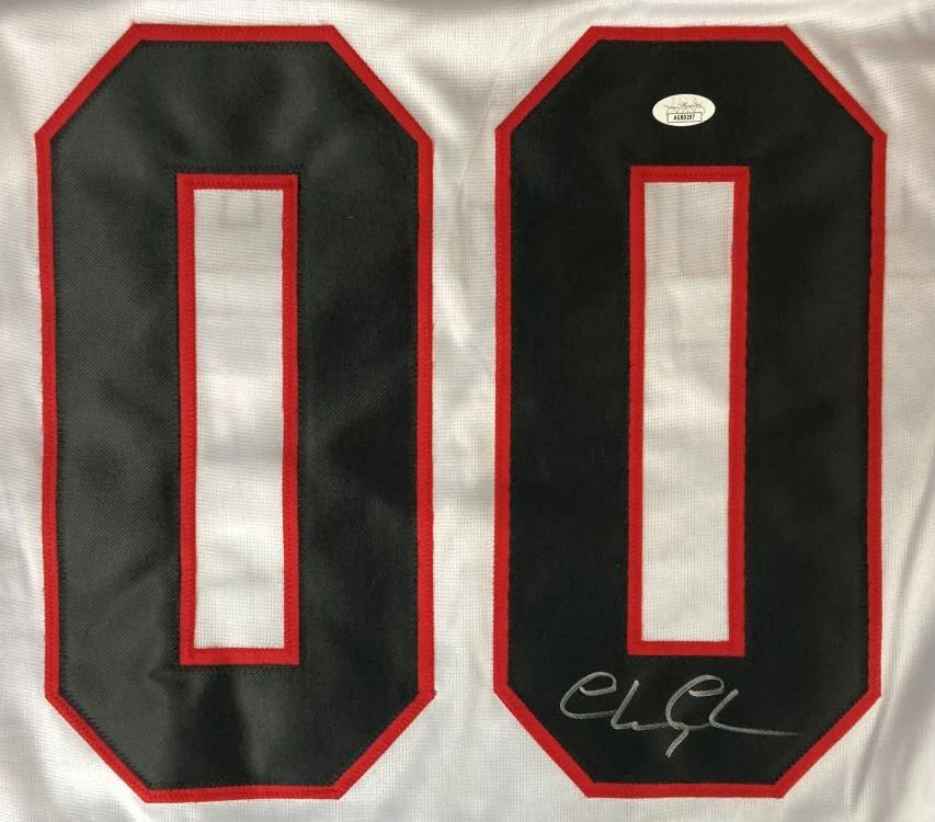 Chevy Chase Signed Christmas Vacation White Chicago Griswold Jersey JSA - Image 2