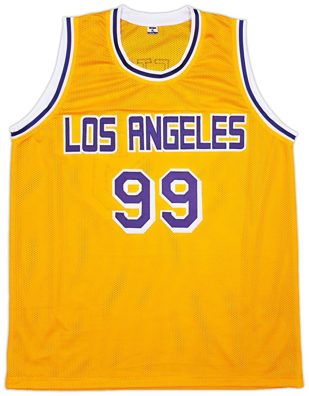 Chevy Chase Signed Los Angeles Yellow Fletch Basketball Jersey BAS - Image 3