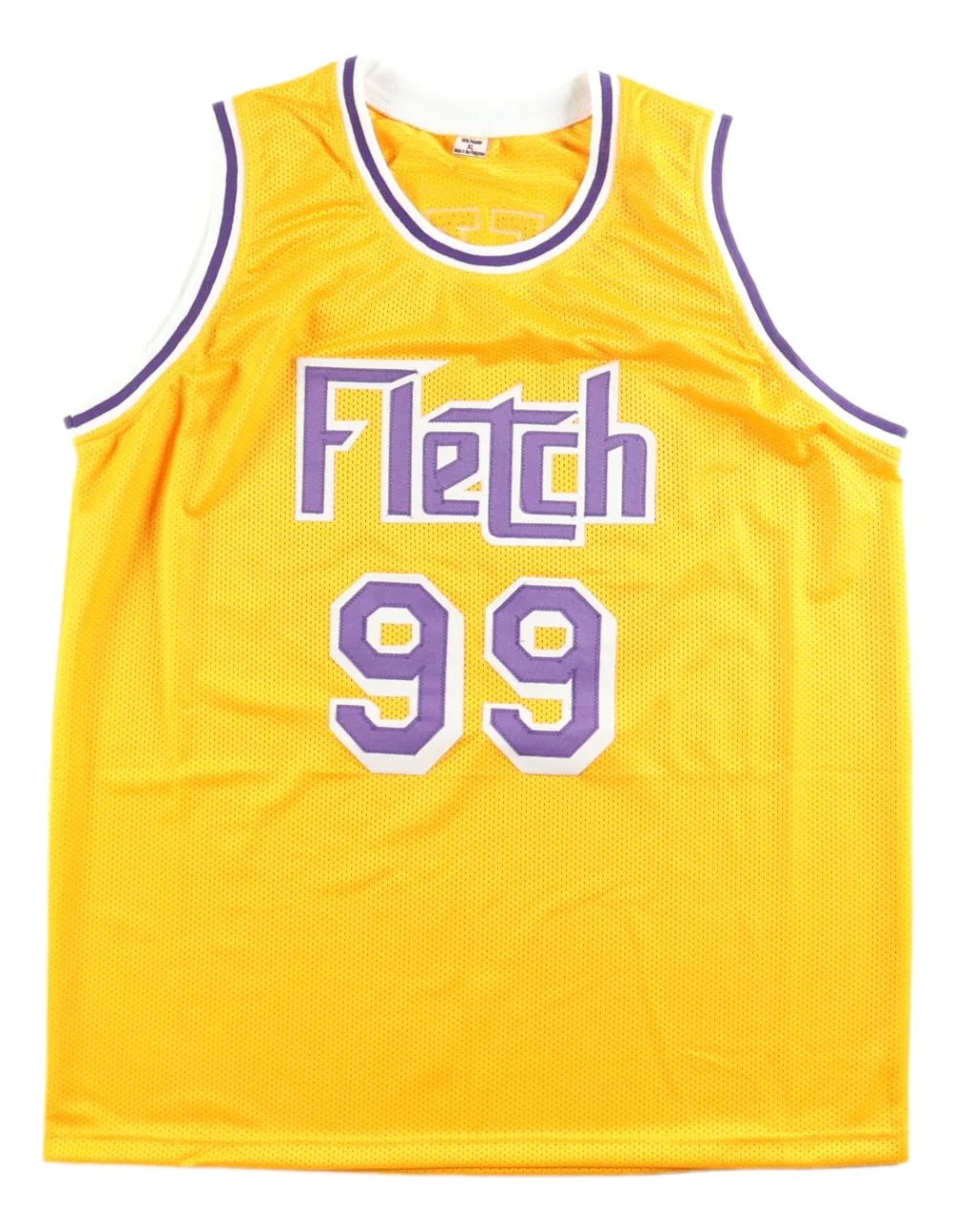 Chevy Chase Signed Los Angeles Yellow Fletch Basketball Jersey JSA QR Hologram - Image 3