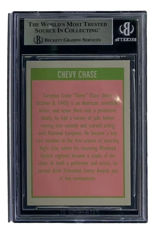 Chevy Chase Signed Slabbed Vacation Clark Griswold Trading Card BAS - Image 2